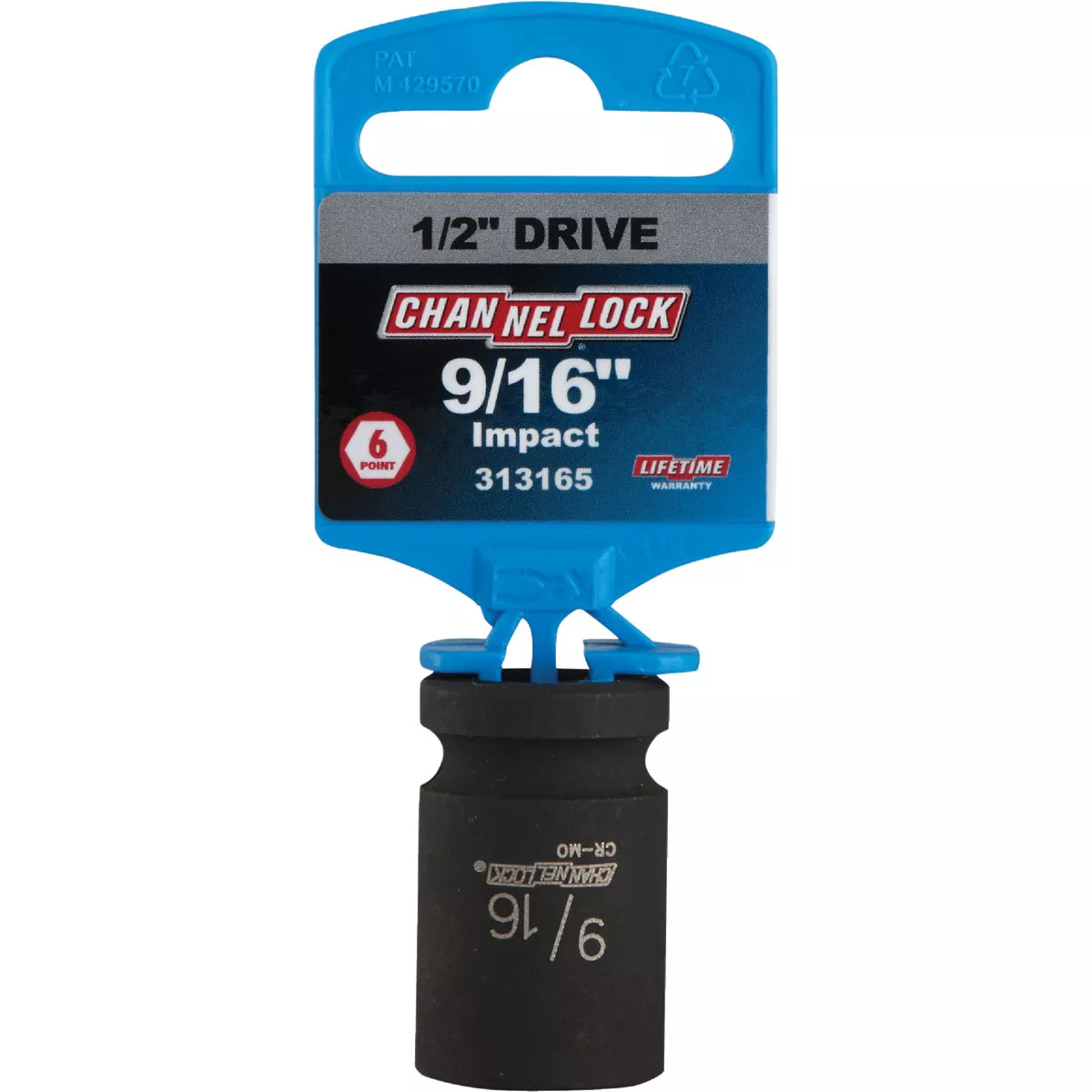 Channellock 1/2 In. Drive 9/16 In. 6-Point Shallow Standard Impact Socket - photo 2