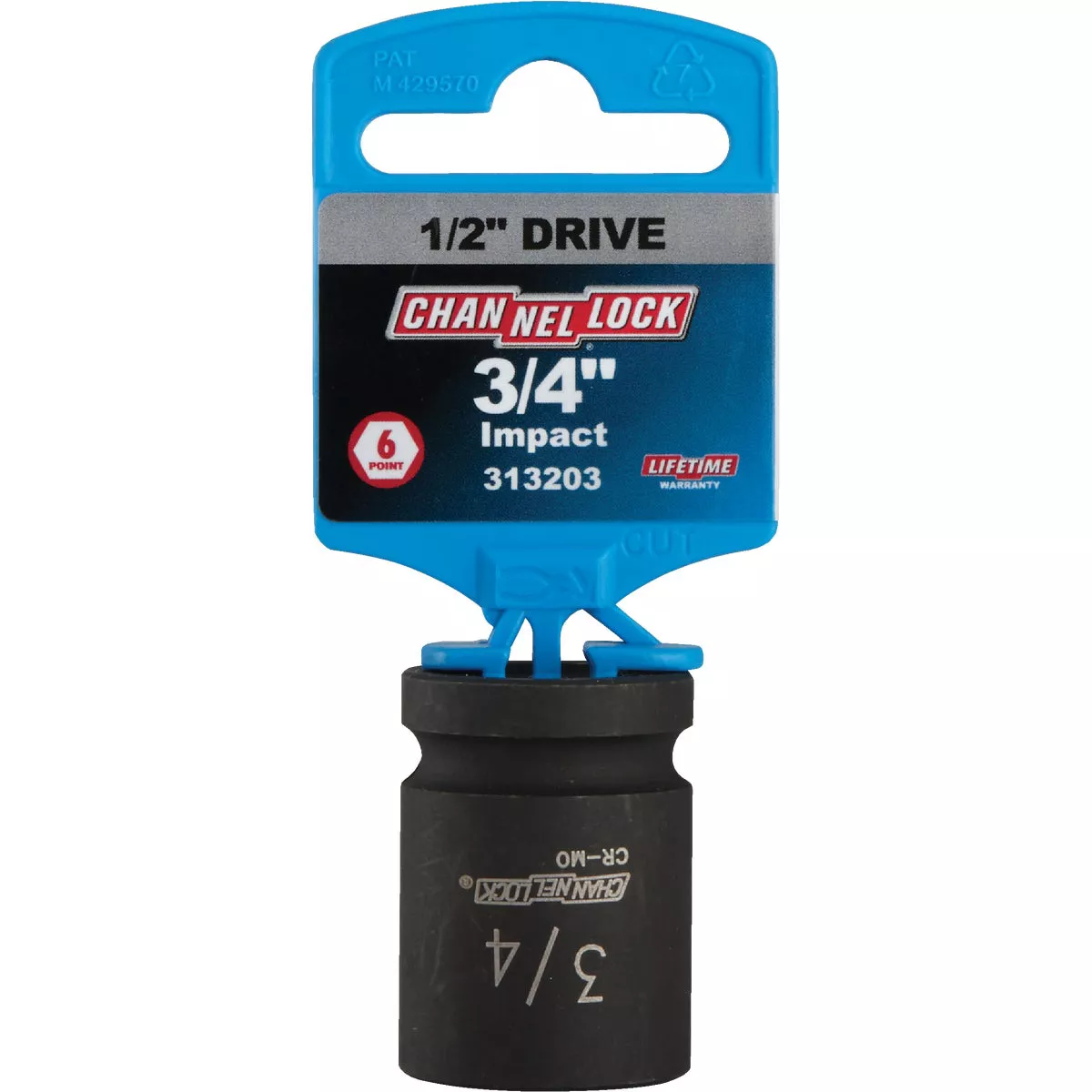 Channellock 1/2 In. Drive 3/4 In. 6-Point Shallow Standard Impact Socket - photo 2