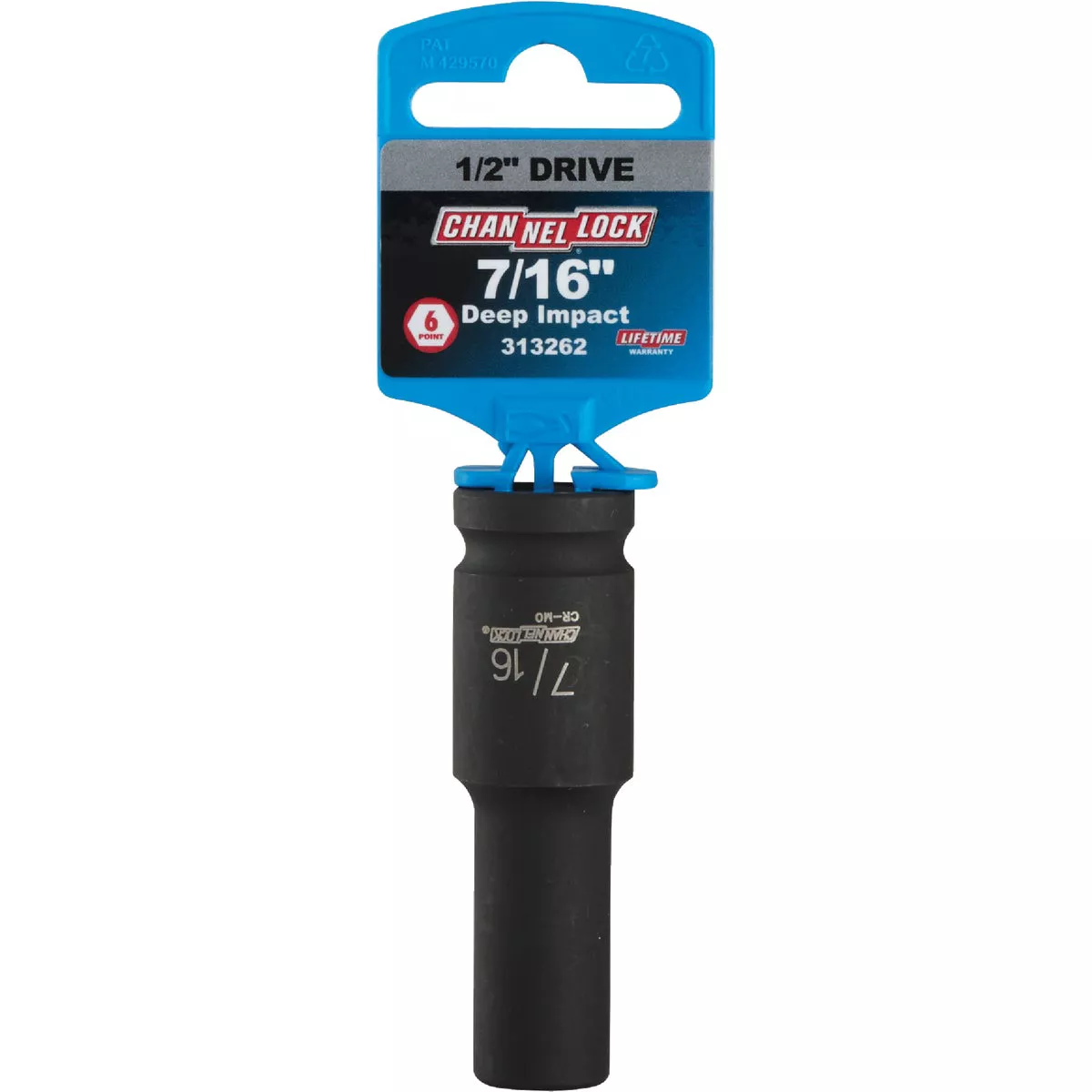 Channellock 1/2 In. Drive 7/16 In. 6-Point Deep Standard Impact Socket - photo 2