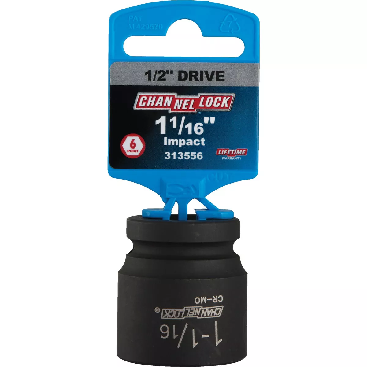 Channellock 1/2 In. Drive 1-1/16 In. 6-Point Shallow Standard Impact Socket - photo 2