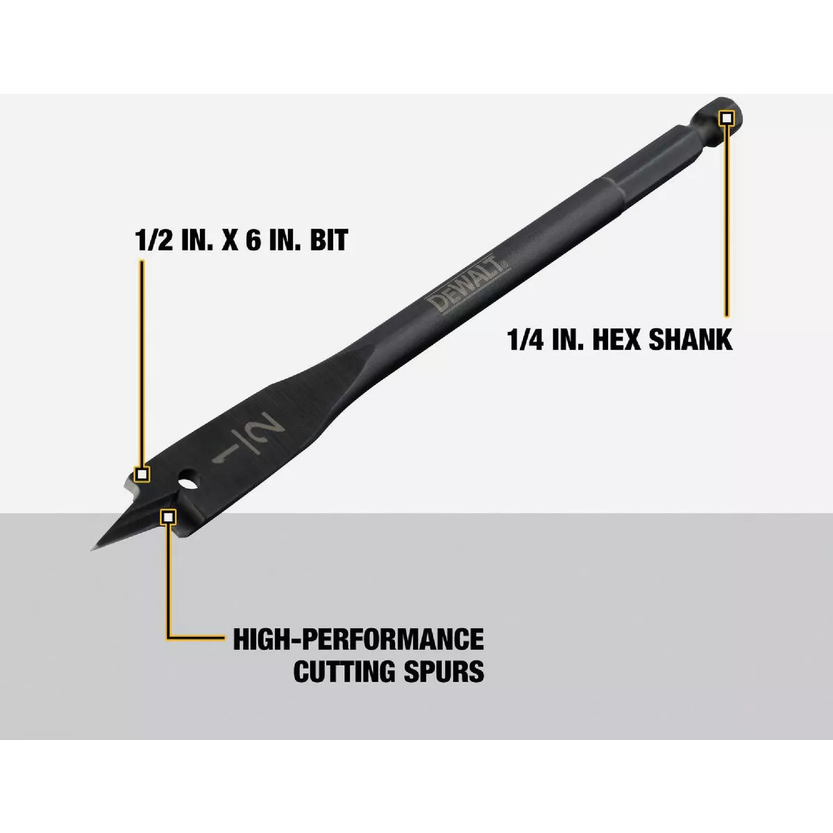DeWalt 1/2 In. x 6 In. Spade Bit - photo 3