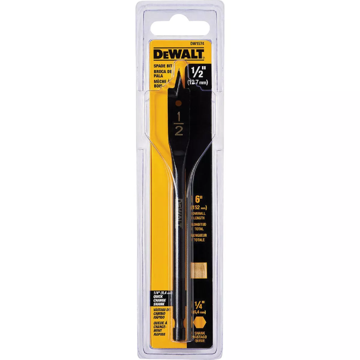 DeWalt 1/2 In. x 6 In. Spade Bit - photo 2