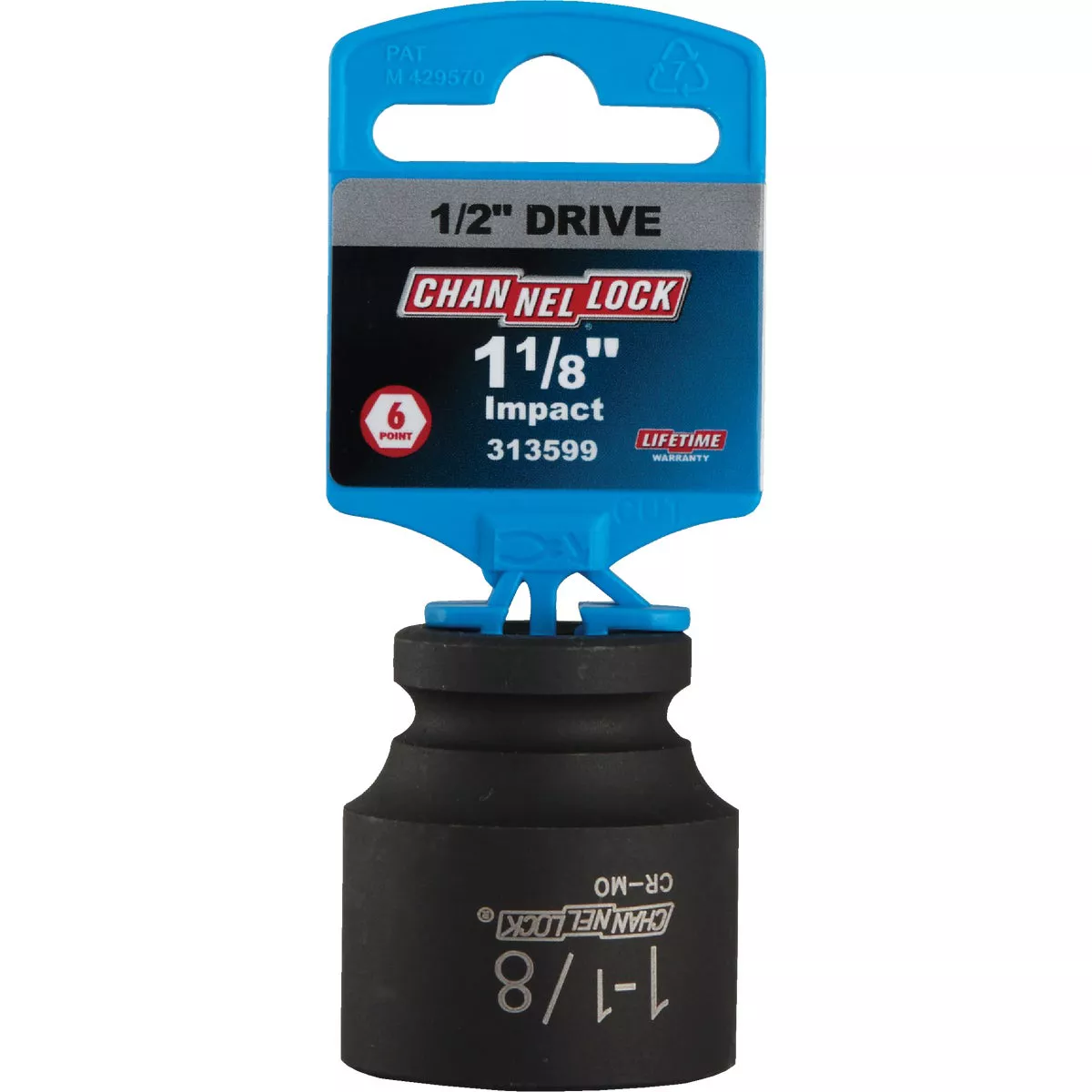 Channellock 1/2 In. Drive 1-1/8 In. 6-Point Shallow Standard Impact Socket - photo 2