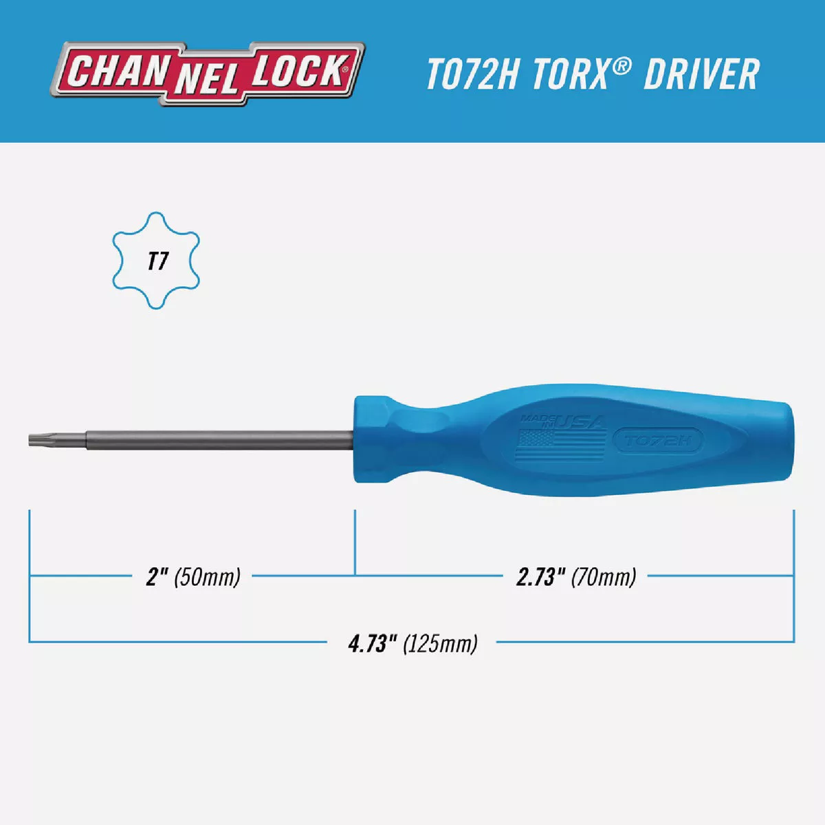 Channellock T7 x 2 In. Professional Torx Screwdriver - photo 4