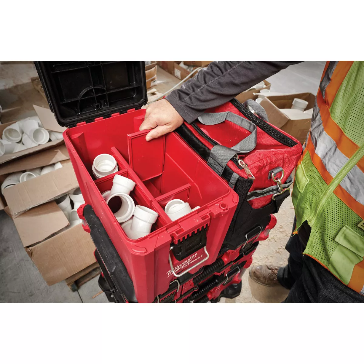Milwaukee PACKOUT 10 In. Compact Toolbox, 75 Lb. Capacity - photo 3