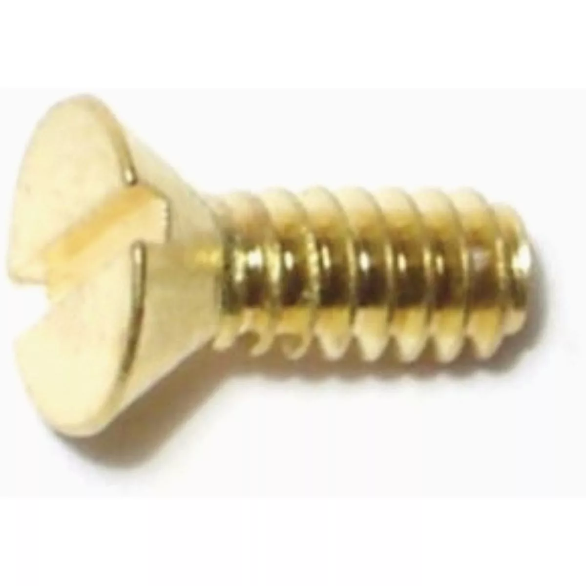 Midwest Fastener #6-32 x 3/8 In. Brass Coarse Thread Slotted Flat Head Machine Screws (40 Ct.)