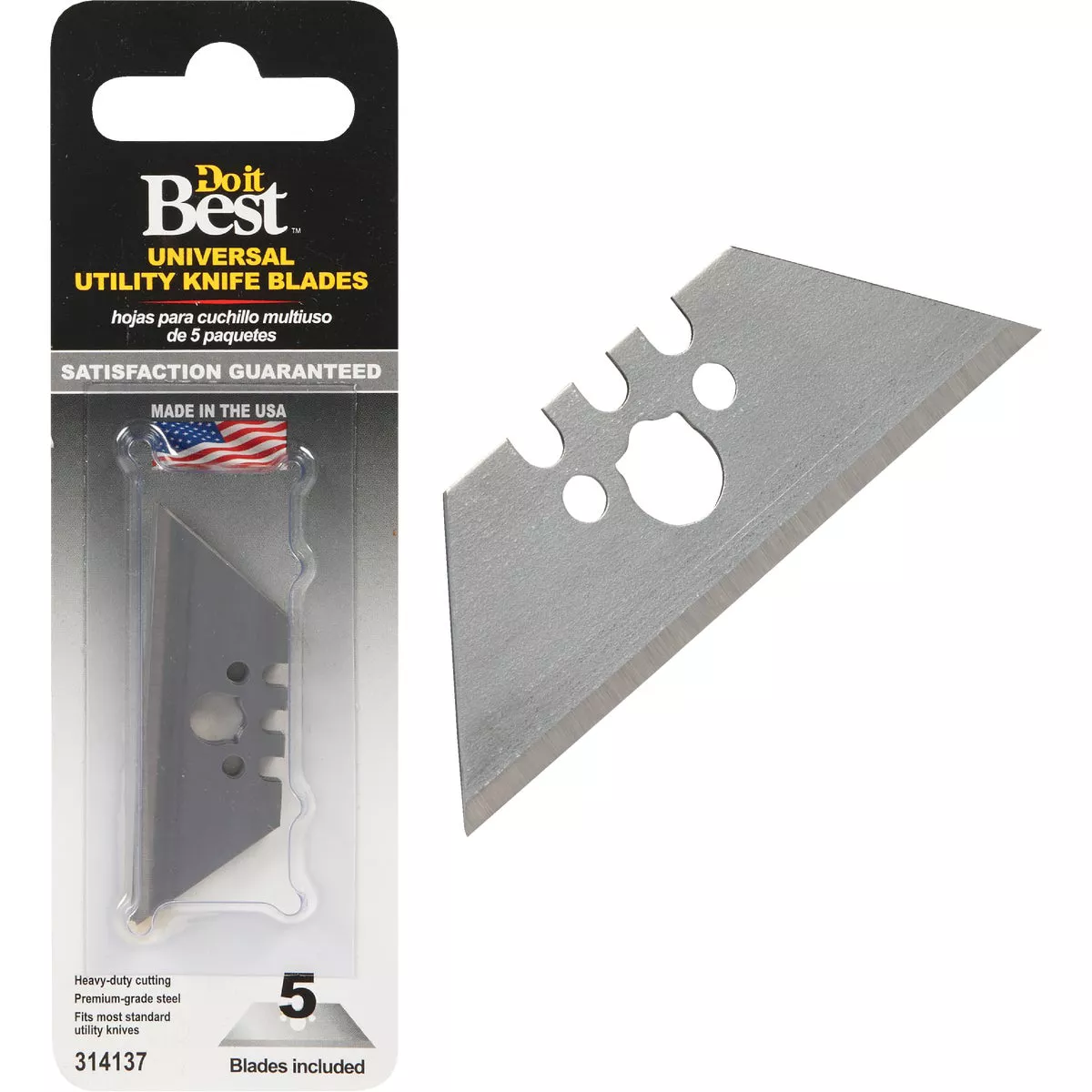 Do it Best Universal 2-Point 2-3/8 In. Utility Knife Blade (5-Pack)