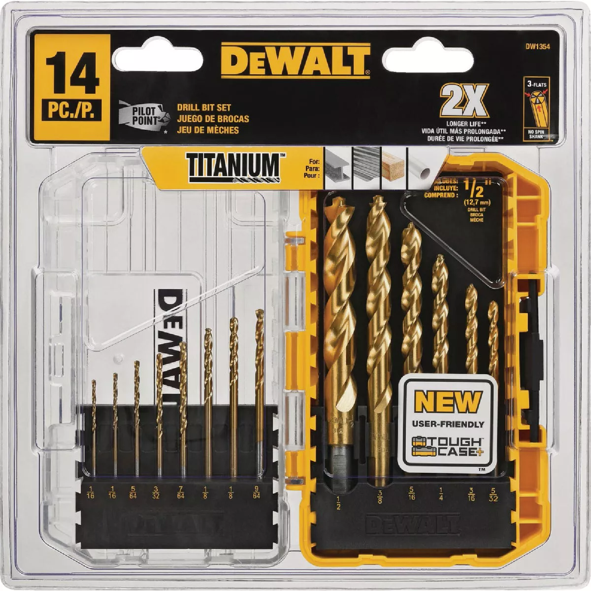 DeWalt 14-Piece Titanium Pilot Point Drill Bit Set - photo 2