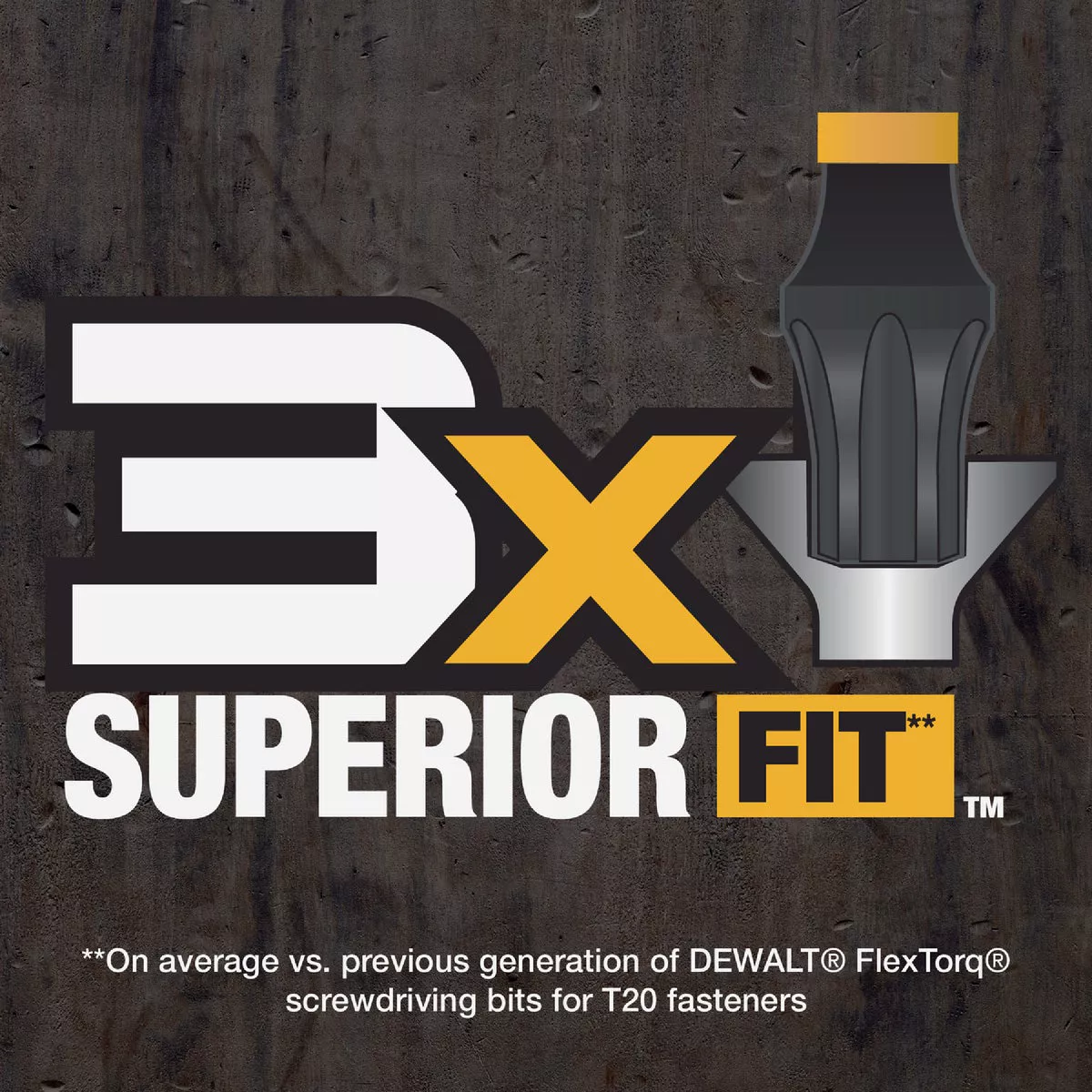 DEWALT FlexTorq 1 In. T20 TORX Impact Screwdriver Bit (3-Pack) - photo 4