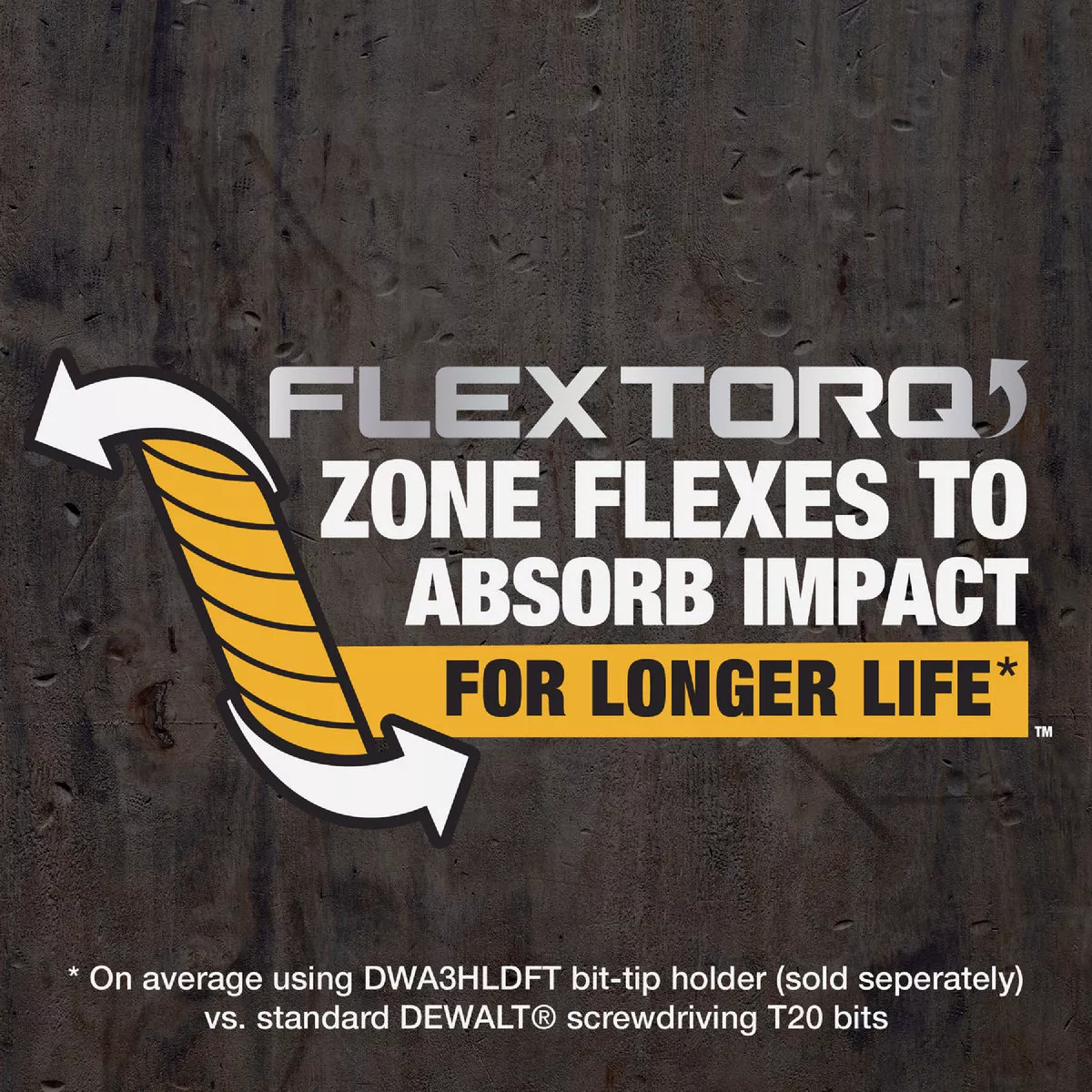 DEWALT FlexTorq 1 In. T20 TORX Impact Screwdriver Bit (3-Pack) - photo 3