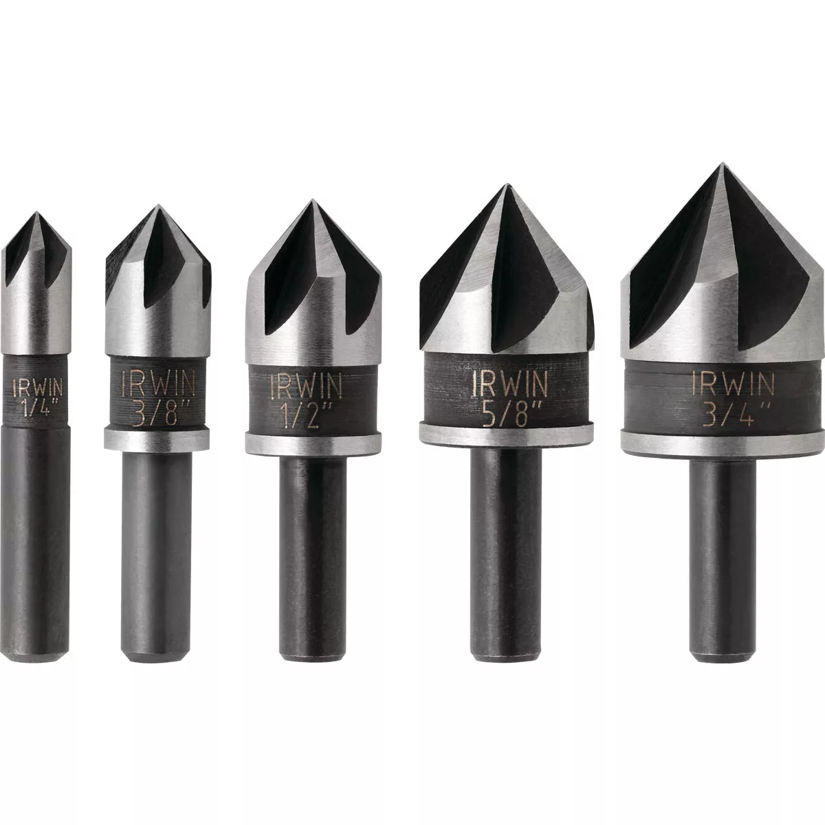 Irwin 5-Piece Black Oxide Metal Countersink Bit Set - photo 2