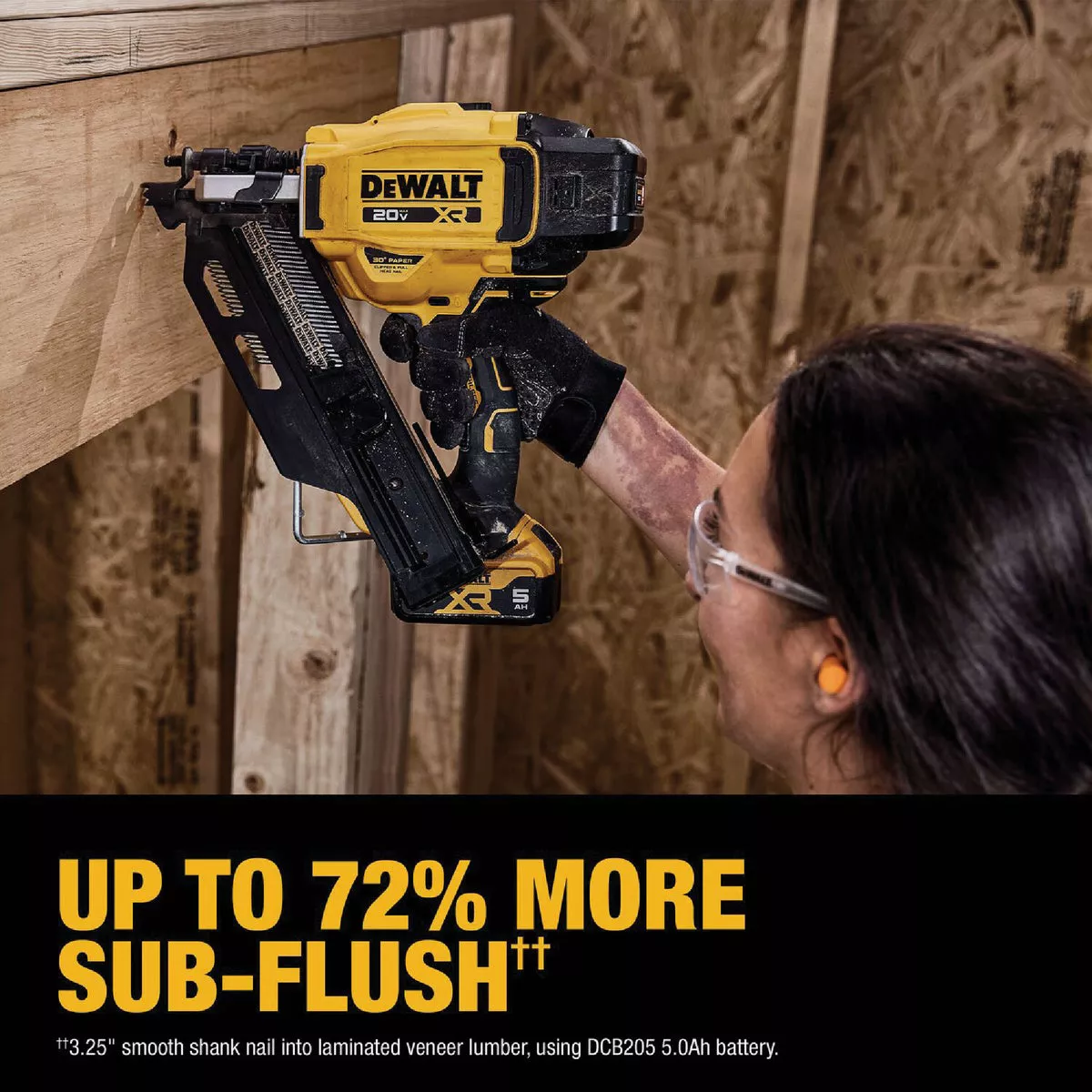 DEWALT 20V MAX XR Brushless 30 Degree Cordless Framing Nailer Kit with 5.0 Ah Battery & Charger - photo 5