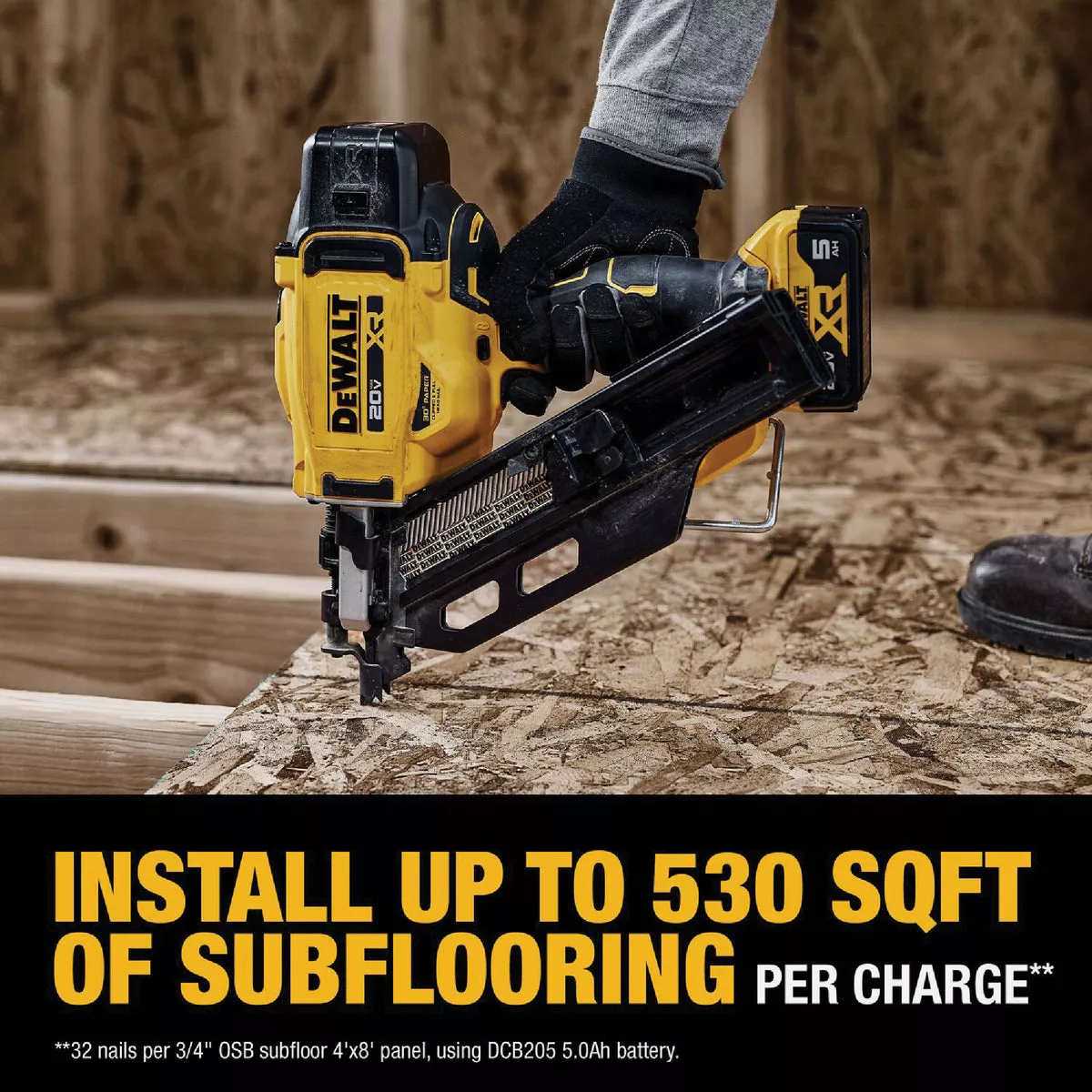 DEWALT 20V MAX XR Brushless 30 Degree Cordless Framing Nailer Kit with 5.0 Ah Battery & Charger - photo 6