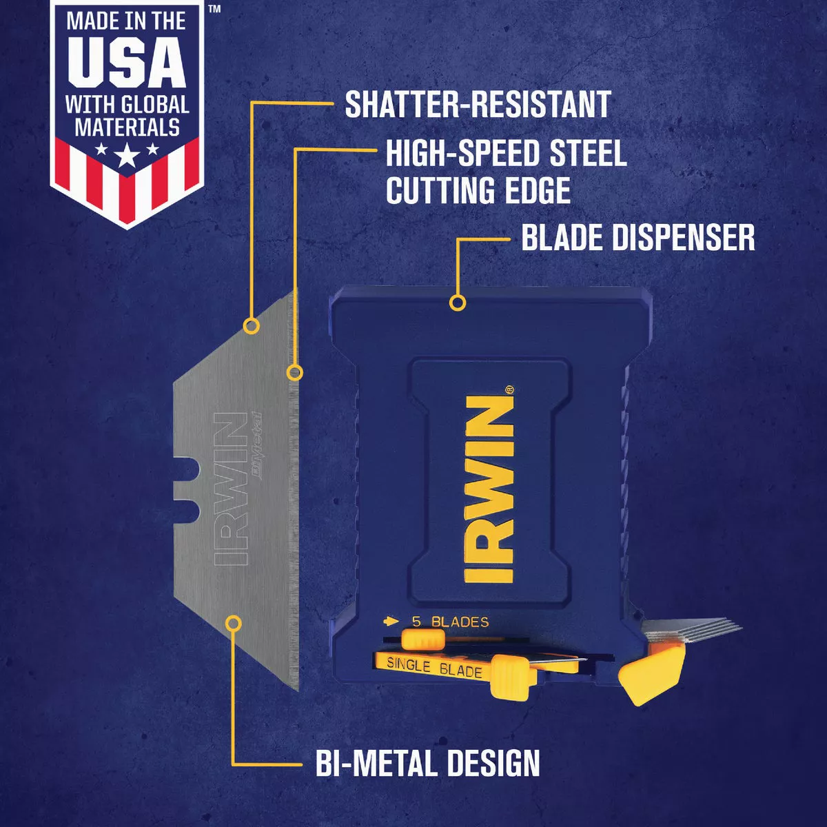 Irwin Blue Blade 2-Point 2-3/8 In. Utility Knife Blade (100-Pack) - photo 3