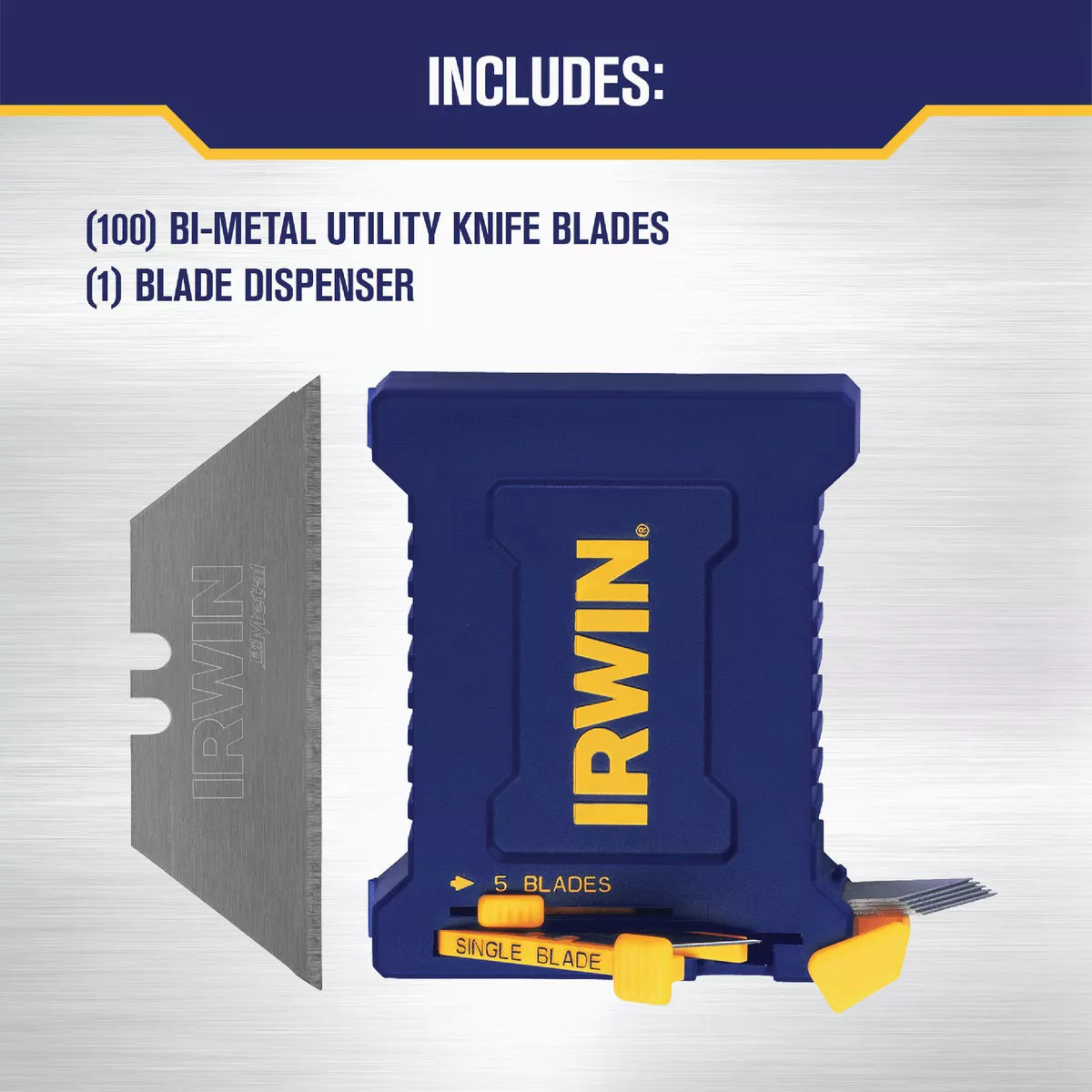 Irwin Blue Blade 2-Point 2-3/8 In. Utility Knife Blade (100-Pack) - photo 2