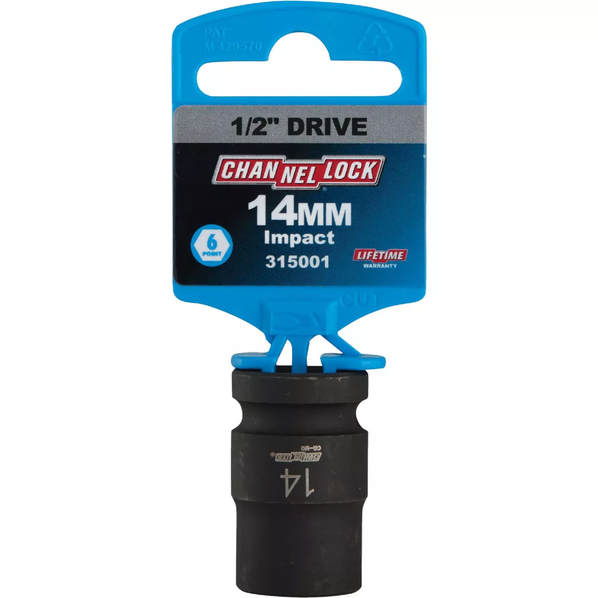 Channellock 1/2 In. Drive 14 mm 6-Point Shallow Metric Impact Socket - photo 2