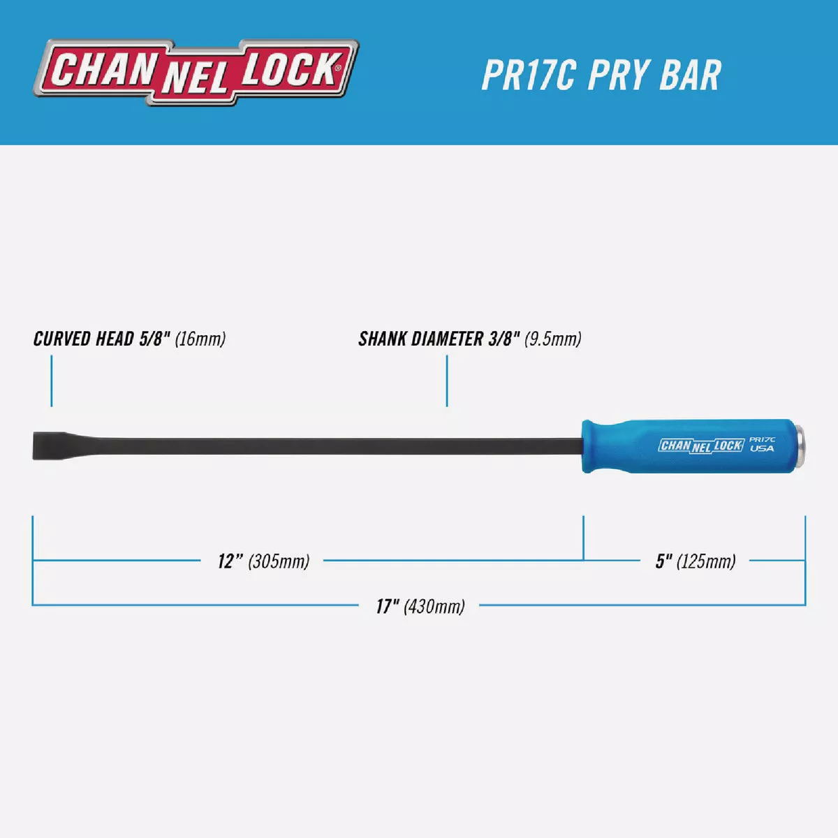 Channellock 17 In. Professional Pry Bar - photo 2