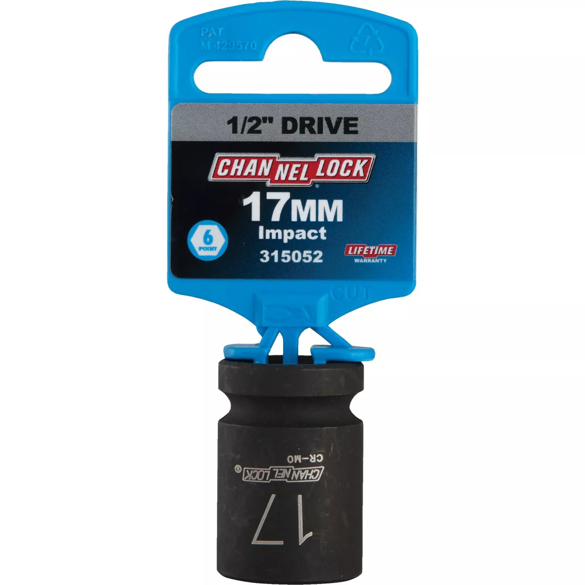 Channellock 1/2 In. Drive 17 mm 6-Point Shallow Metric Impact Socket - photo 2