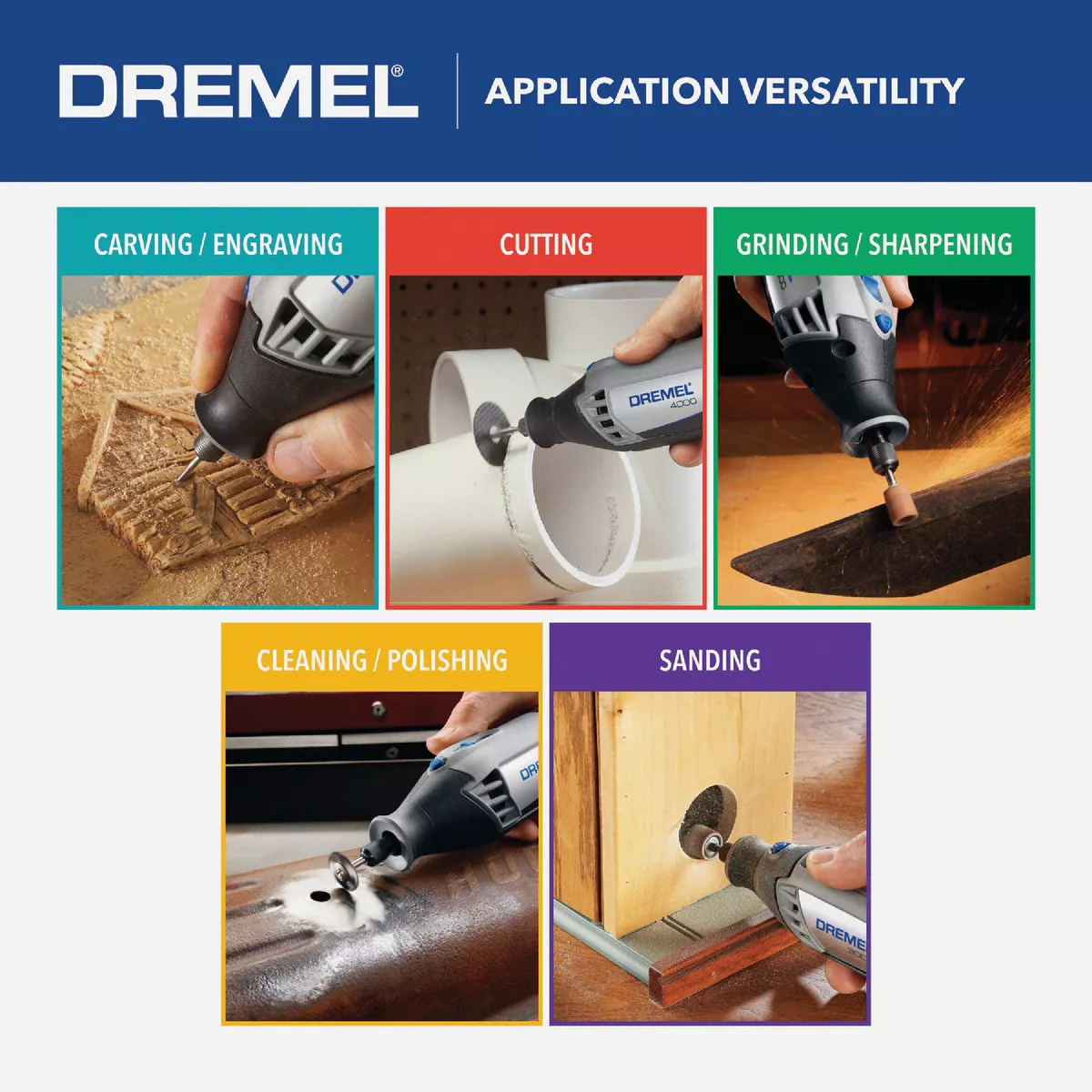 Dremel High Performance 120-Volt 1.6-Amp Variable Speed Electric Rotary Tool Kit - photo 3