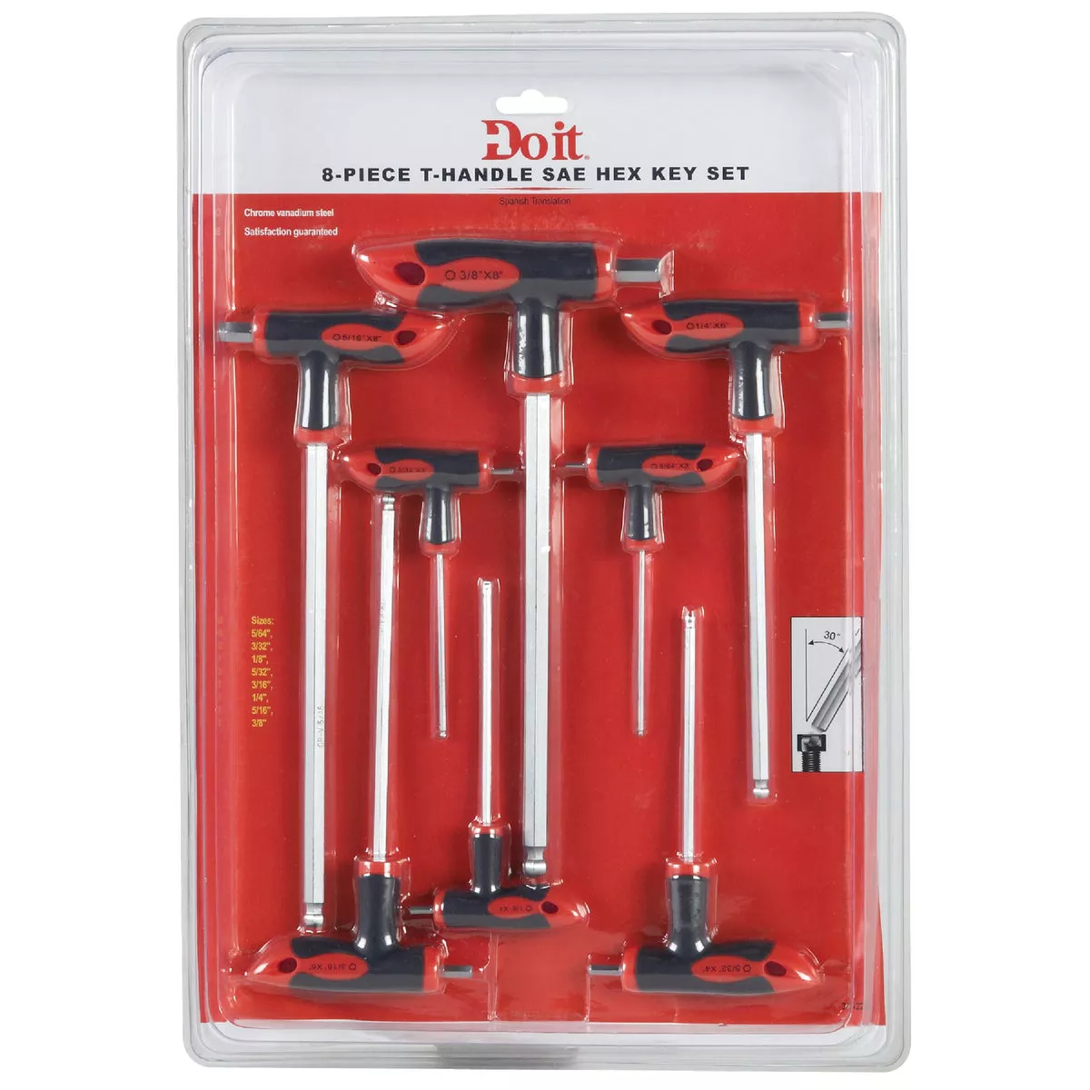 Do it Standard T-Handle Hex Key Set, 8-Piece - photo 2