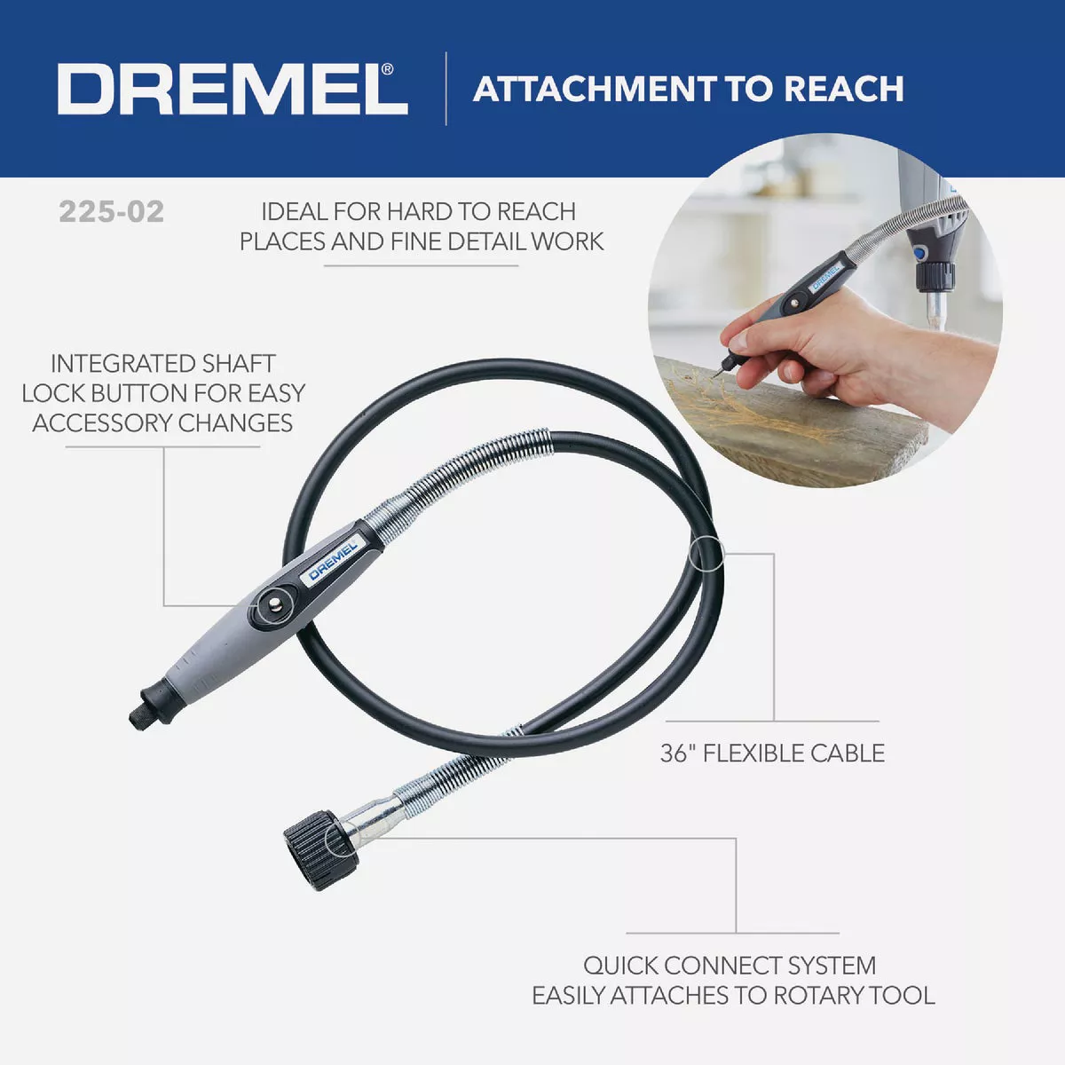 Dremel Rotary Tool Flexible Shaft Attachment - photo 3