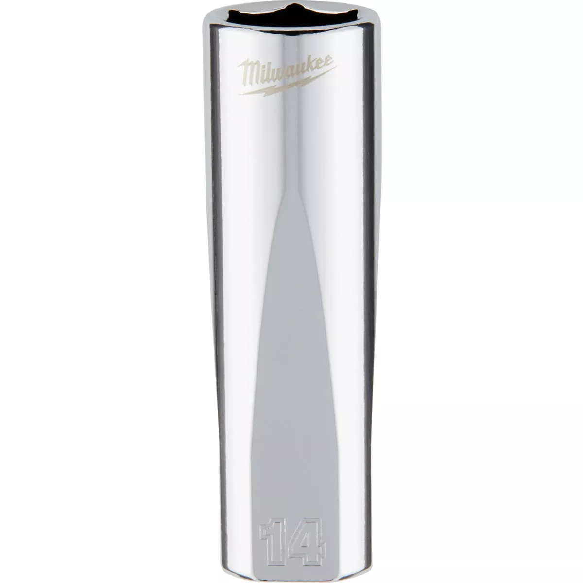 Milwaukee 3/8 In. Drive 14 mm 6-Point Deep Metric Socket with FOUR FLAT Sides