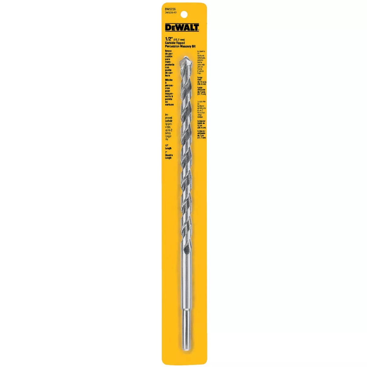 DEWALT 1/2 In. x 12 In. Masonry Drill Bit - photo 2