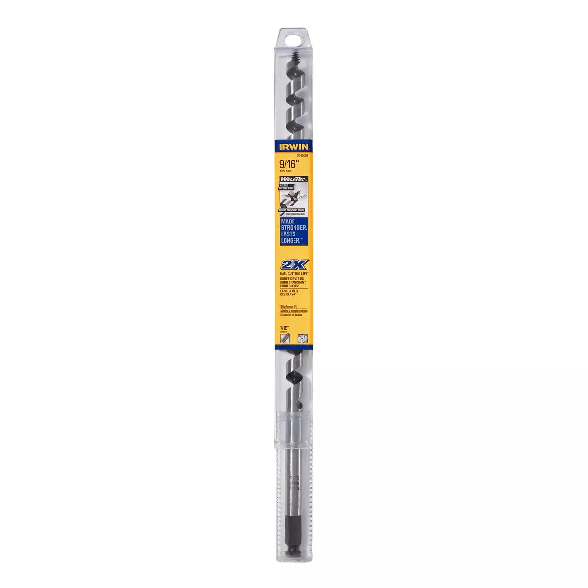Irwin WeldTec 9/16 In. x 17 In. Quick Change Ship Auger Bit - photo 5