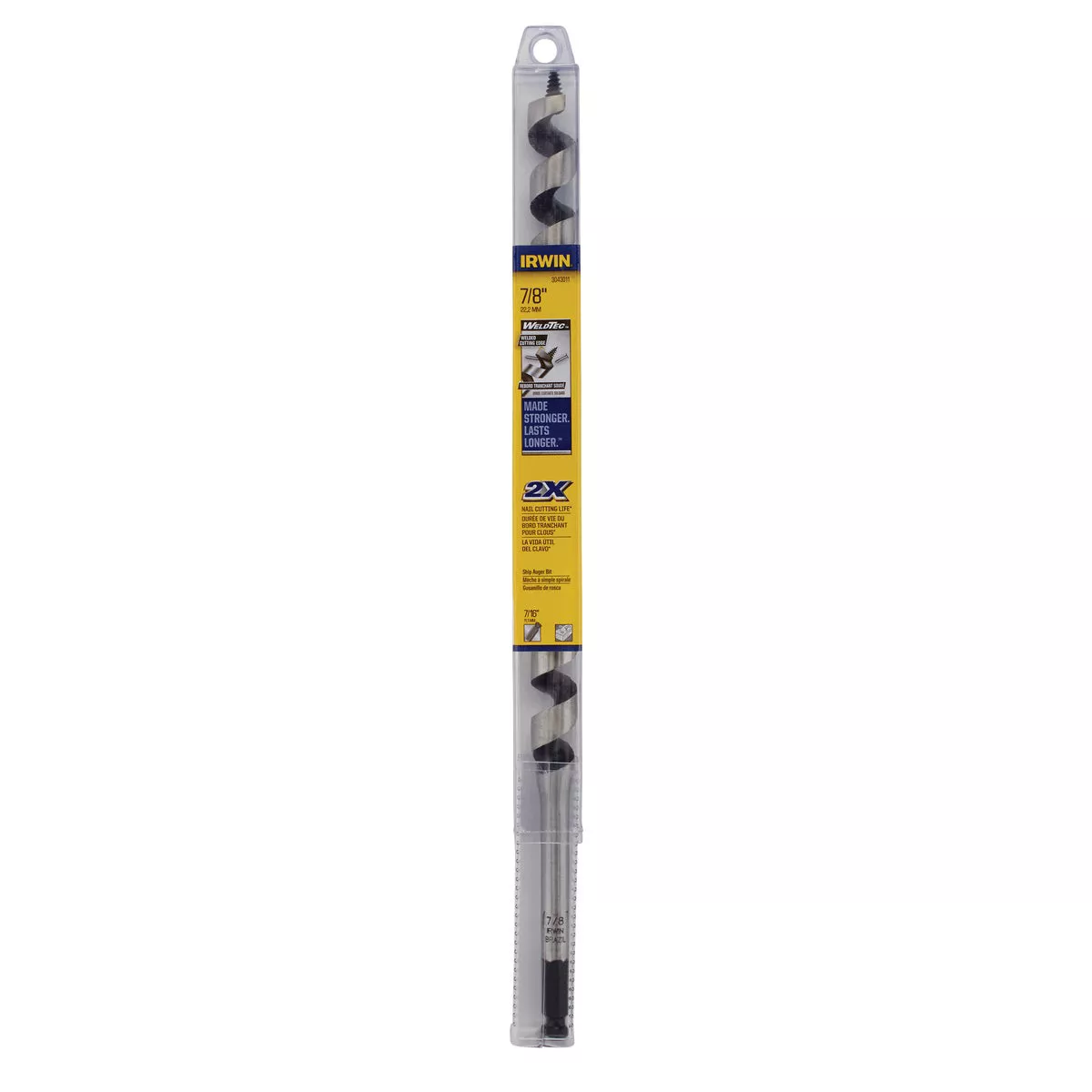 Irwin WeldTec 7/8 In. x 17 In. Quick Change Ship Auger Bit - photo 2