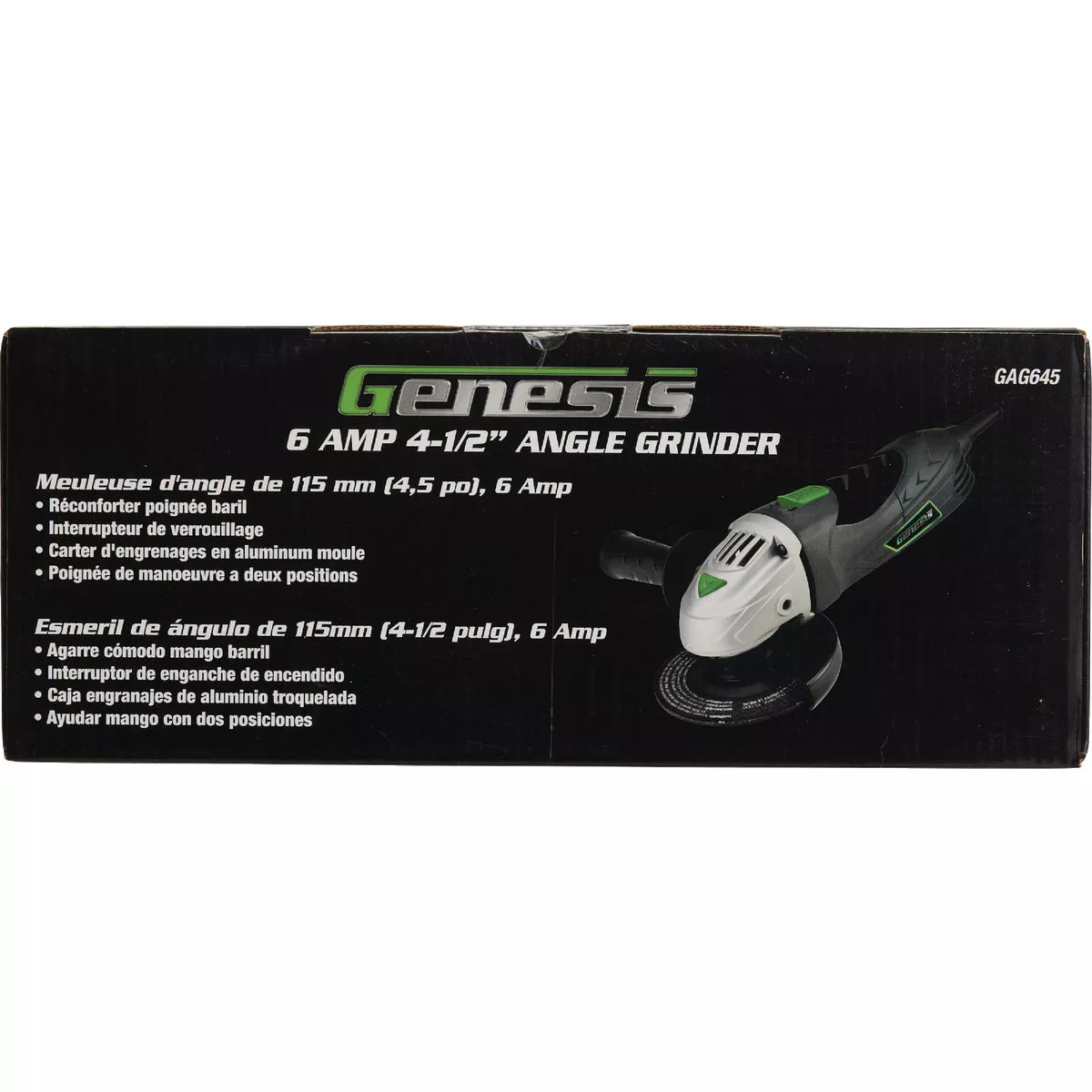 Genesis 6A 4-1/2 In. Angle Grinder - photo 3