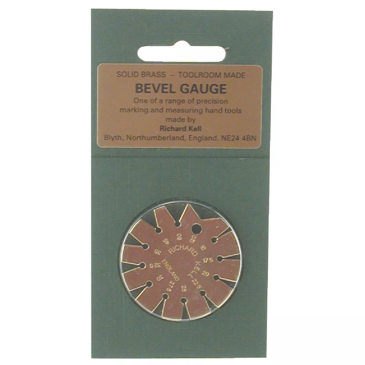 Robert Larson Solid Brass Bevel Gauge