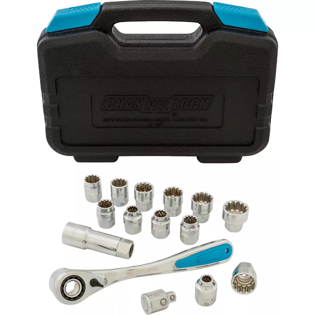 Channellock Standard/Metric 3/8 In. Ultra Access Socket & Ratchet Set (16-Piece) - photo 3