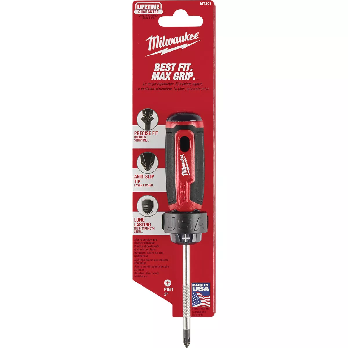 Milwaukee #1 x 3 In. Phillips Screwdriver with Cushion Grip - photo 7
