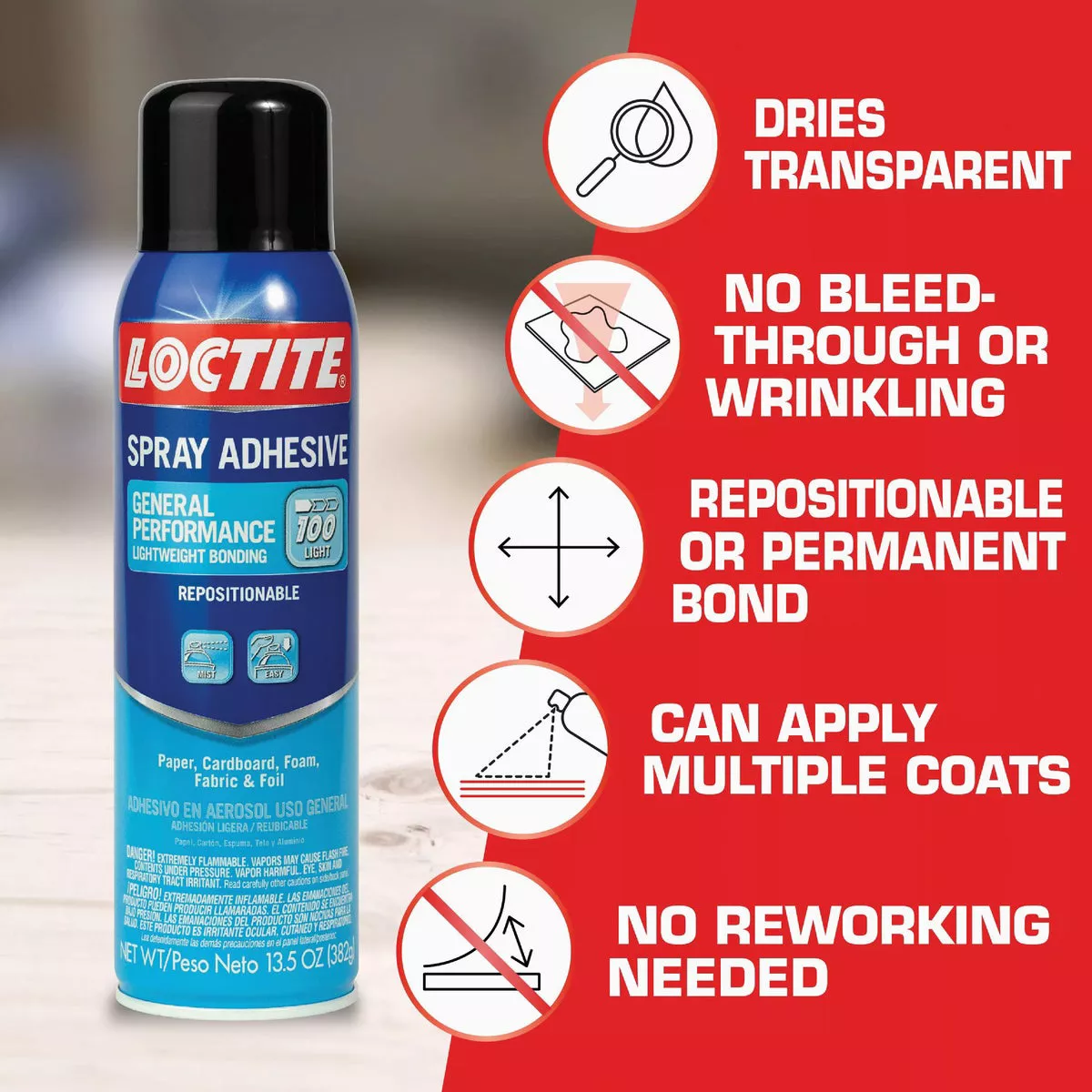 LOCTITE 13-1/2 Oz. General Performance Spray Adhesive - photo 4