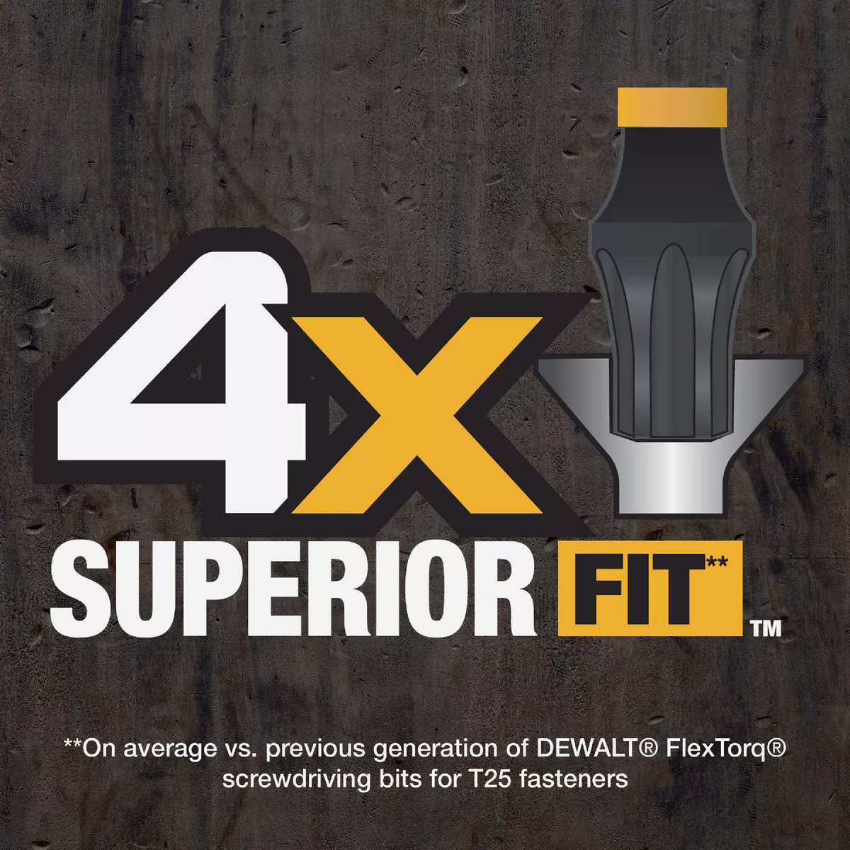 DEWALT FlexTorq 1 In. T25 TORX Impact Screwdriver Bit (3-Pack) - photo 3