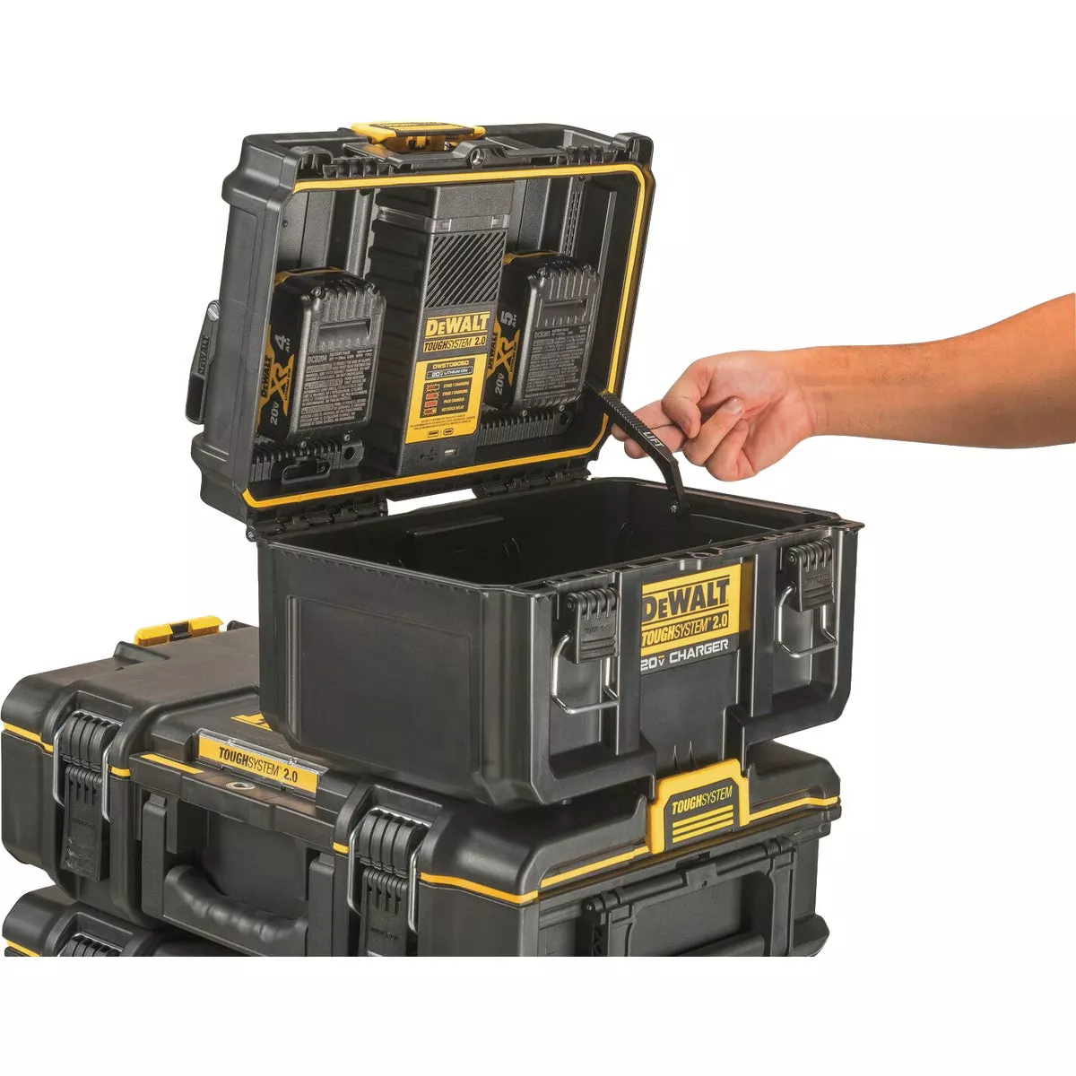 DEWALT ToughSystem 2.0 20V Lithium-Ion Battery Dual Port Charger Box - photo 7