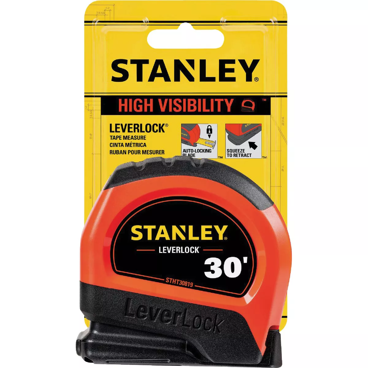 Stanley LeverLock 30 Ft. High-Visibility Tape Measure - photo 2