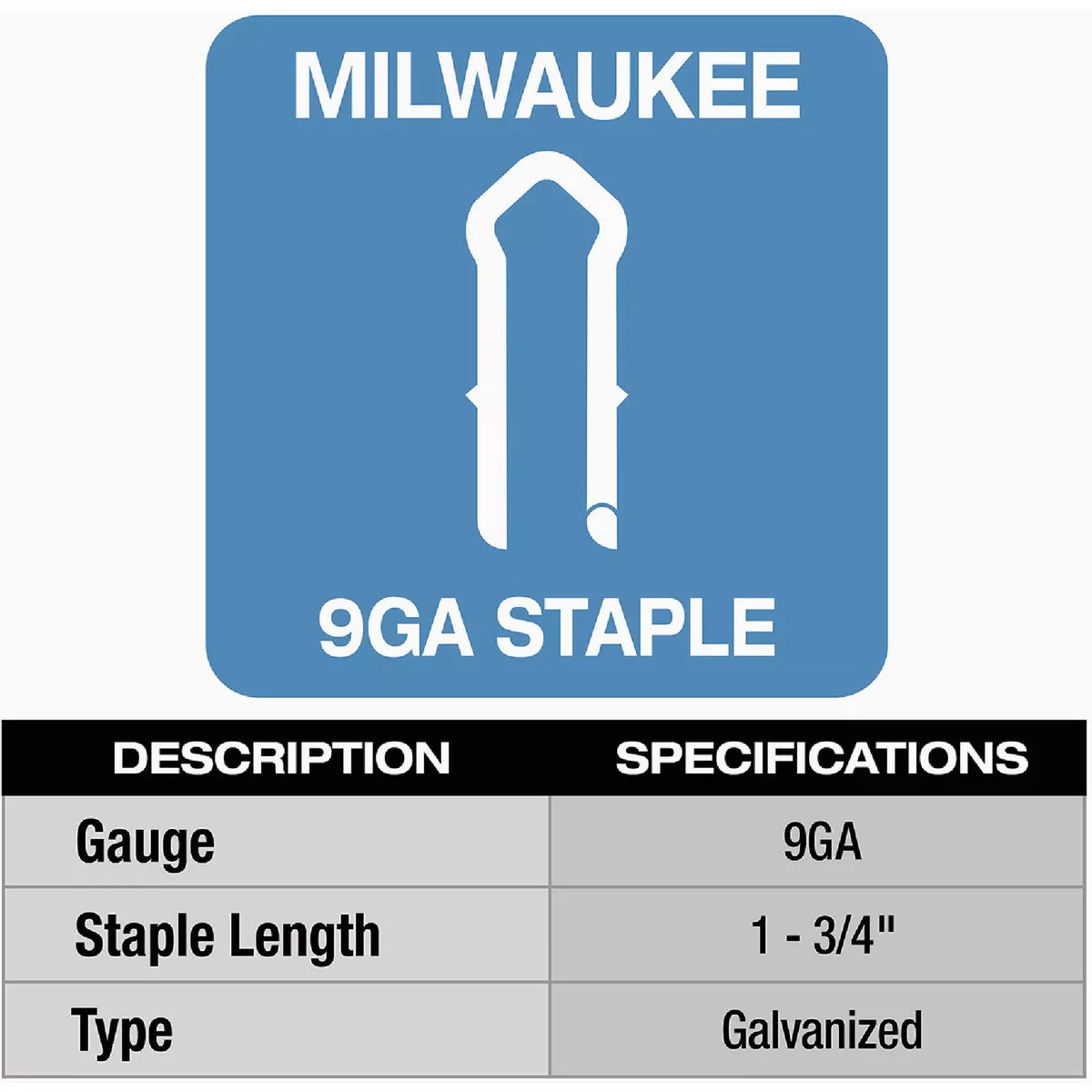 Milwaukee 1-3/4 In. 9 Ga. Galvanized Barbed Collated Fence Staple (960-Count) - photo 5
