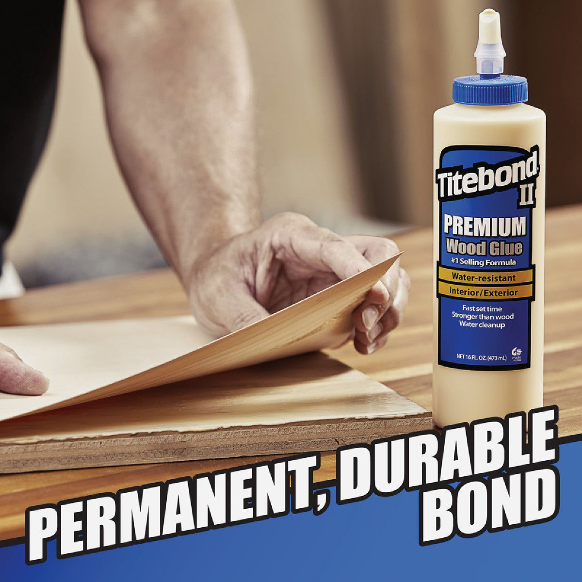 TITEBOND® II Premium Wood Glue, Yellow, 2.15 Gallon PROJug
