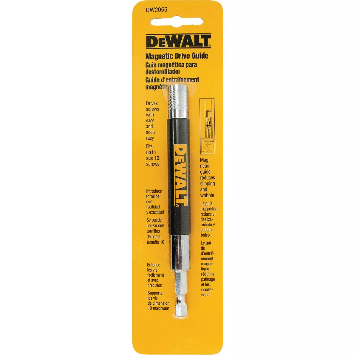 DEWALT 1/4 In. Hex x 6 In. Magnetic Drive Guide Bit Holder - photo 3