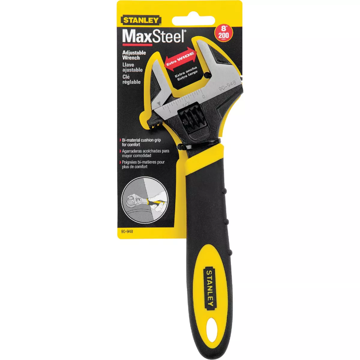 Stanley MaxSteel 8 In. Adjustable Wrench - photo 2