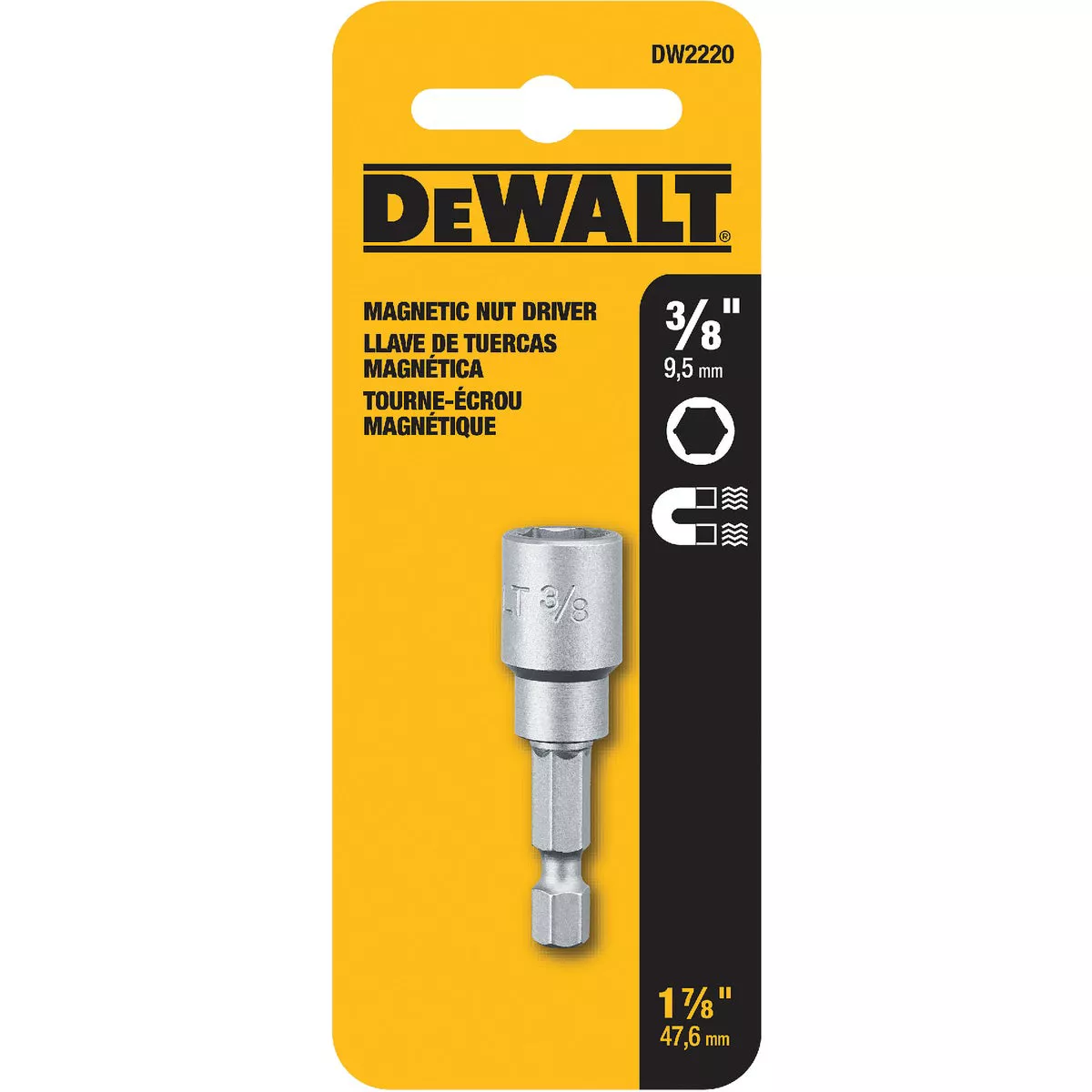 DEWALT 3/8 In. x 1-7/8 In. Magnetic Nutdriver Bit - photo 2