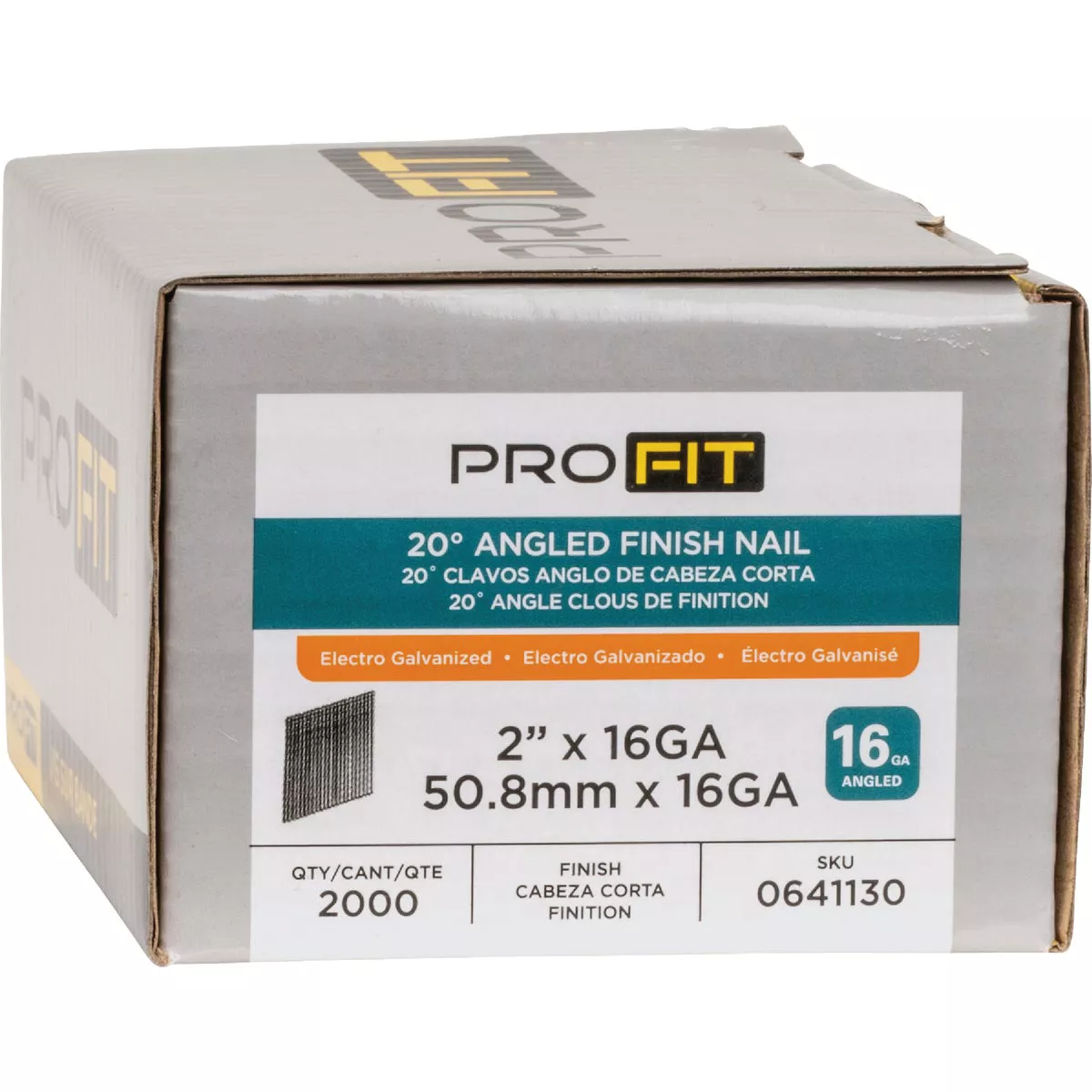 Pro-Fit 2 In. 16 Gauge Electro Galvanized 20 Degree Angled Finish Nail (2000 Ct.) - photo 2
