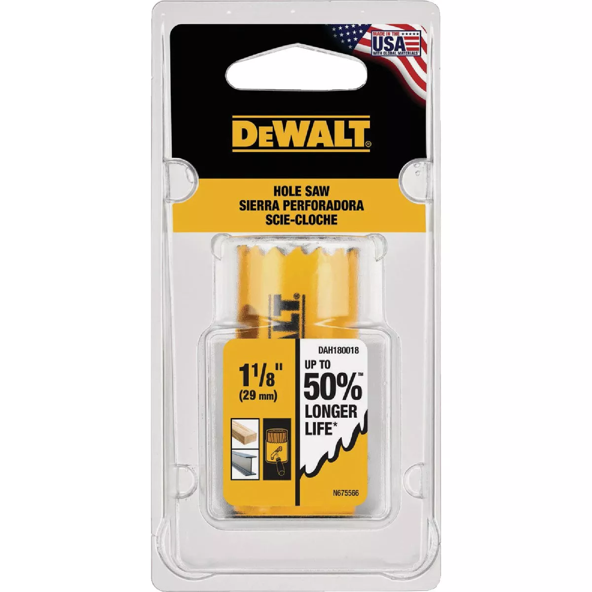 DEWALT 1-1/8 In. Bi-Metal Hole Saw - photo 2