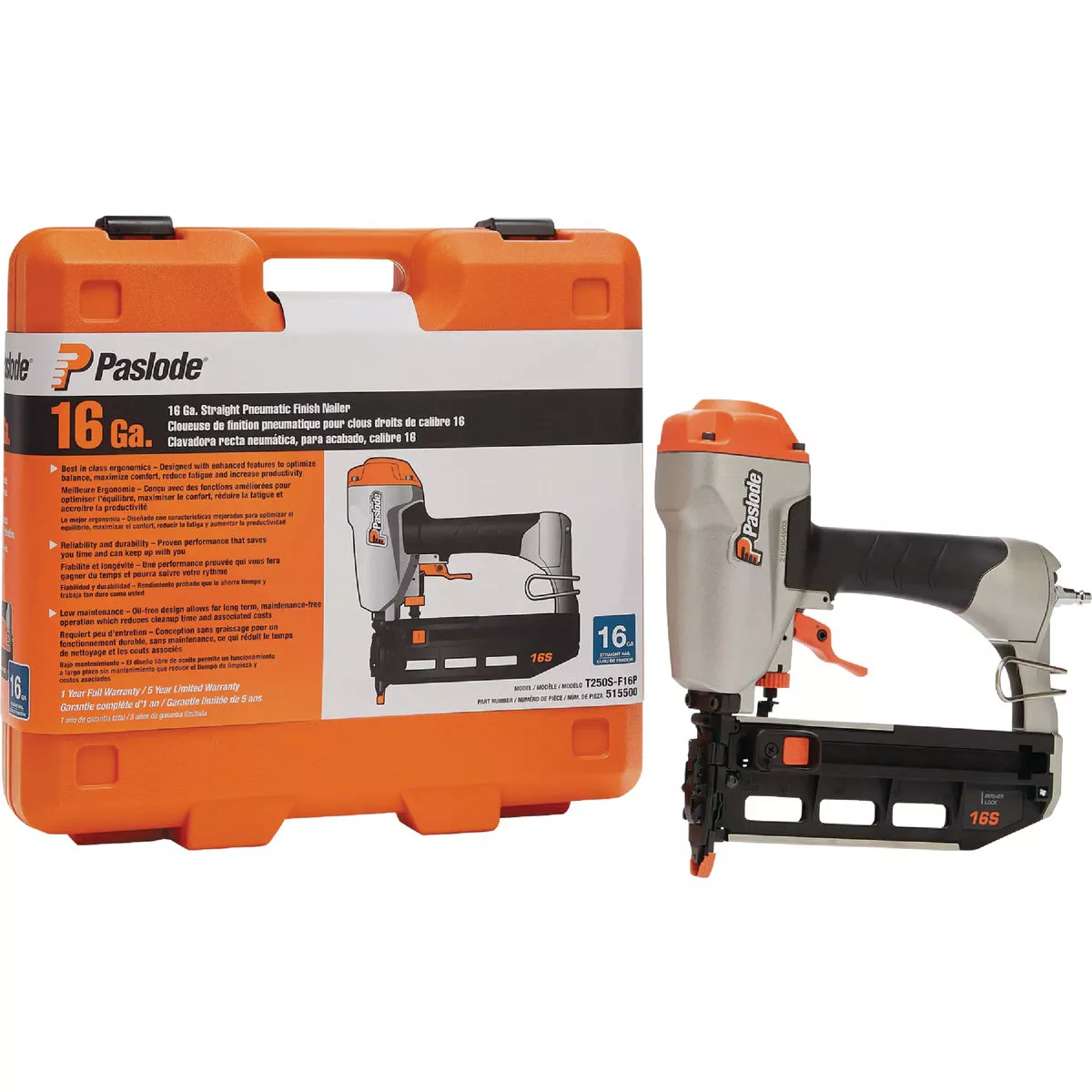 Paslode 16-Gauge 2-1/2 In. Straight Pneumatic Finish Nailer - photo 4