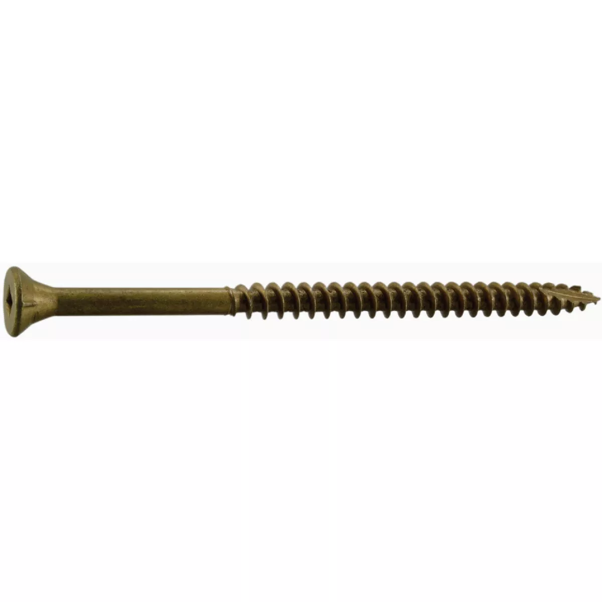 Midwest Fastener #10 x 3-1/2 In. Tan Ruspert Coated Steel Square Drive Bugle Head Deck Screws