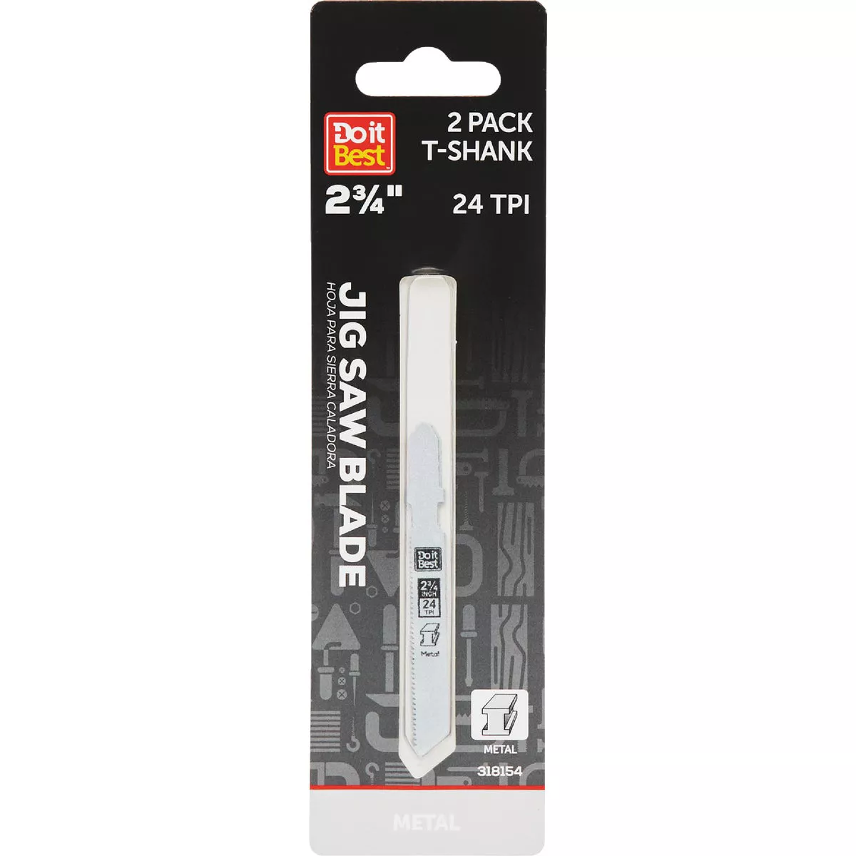 Do it Best 2-3/4 In. x 24 TPI T-Shank Jig Saw Blade for Metal (2-Pack)