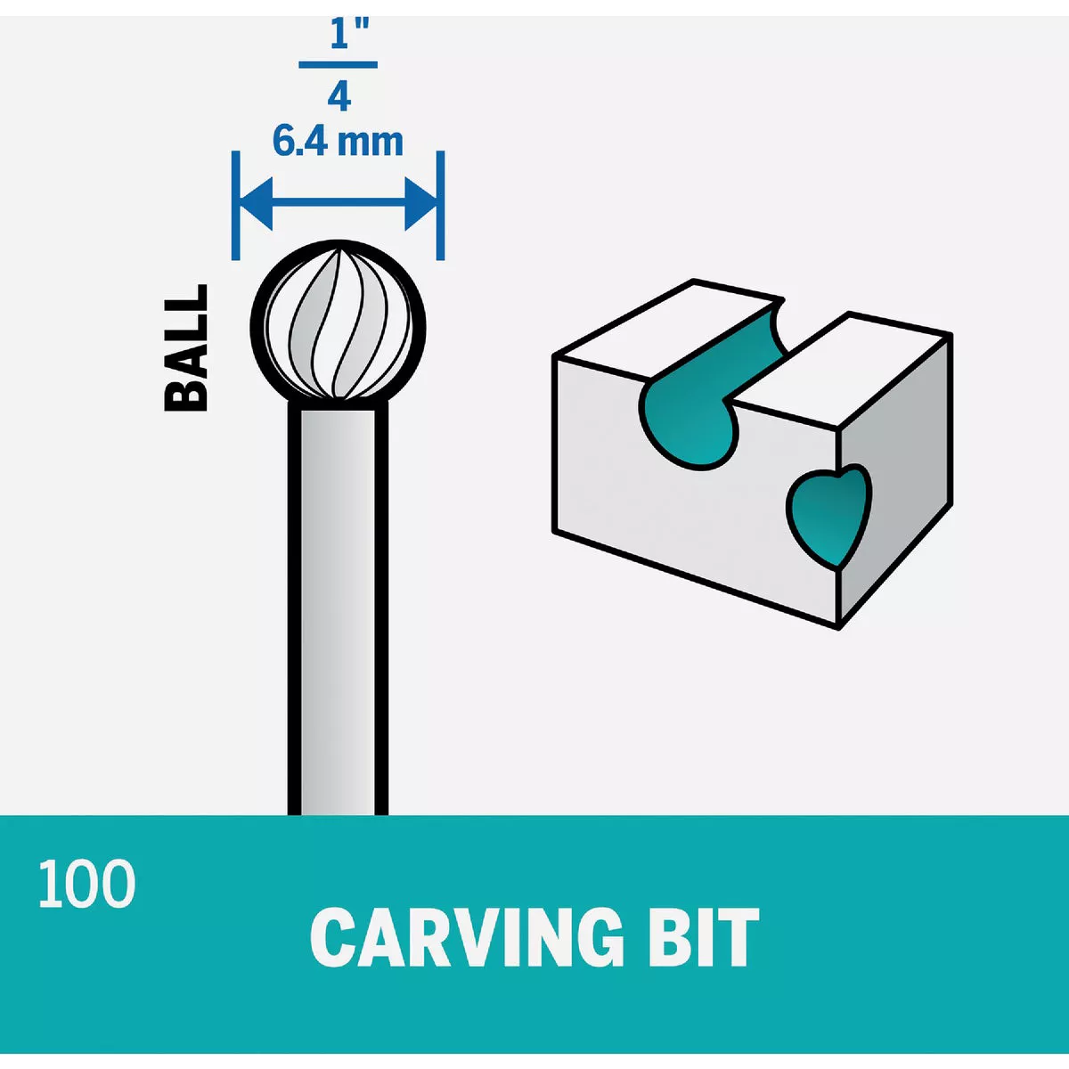 Dremel 1/4 In. High Speed Steel High-Speed Cutter - photo 3