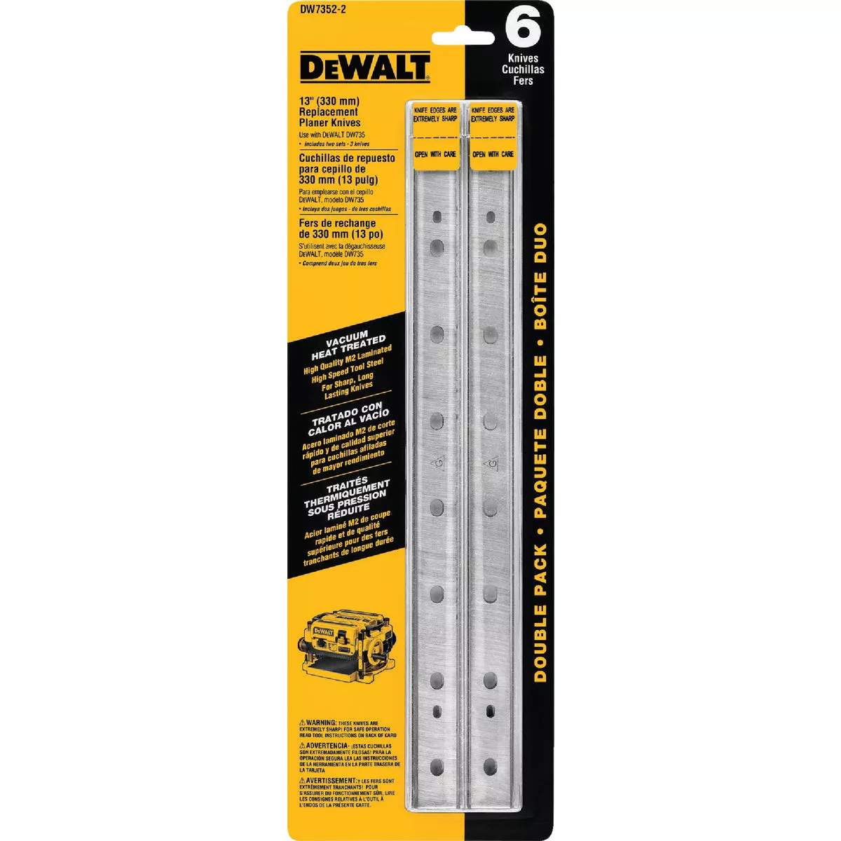 DEWALT 13 In. High Speed Steel Planer Blade (3-Pack) - photo 2