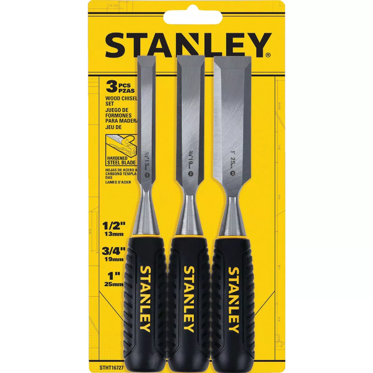 Stanley Wood Chisel Set (3-Piece) - photo 3